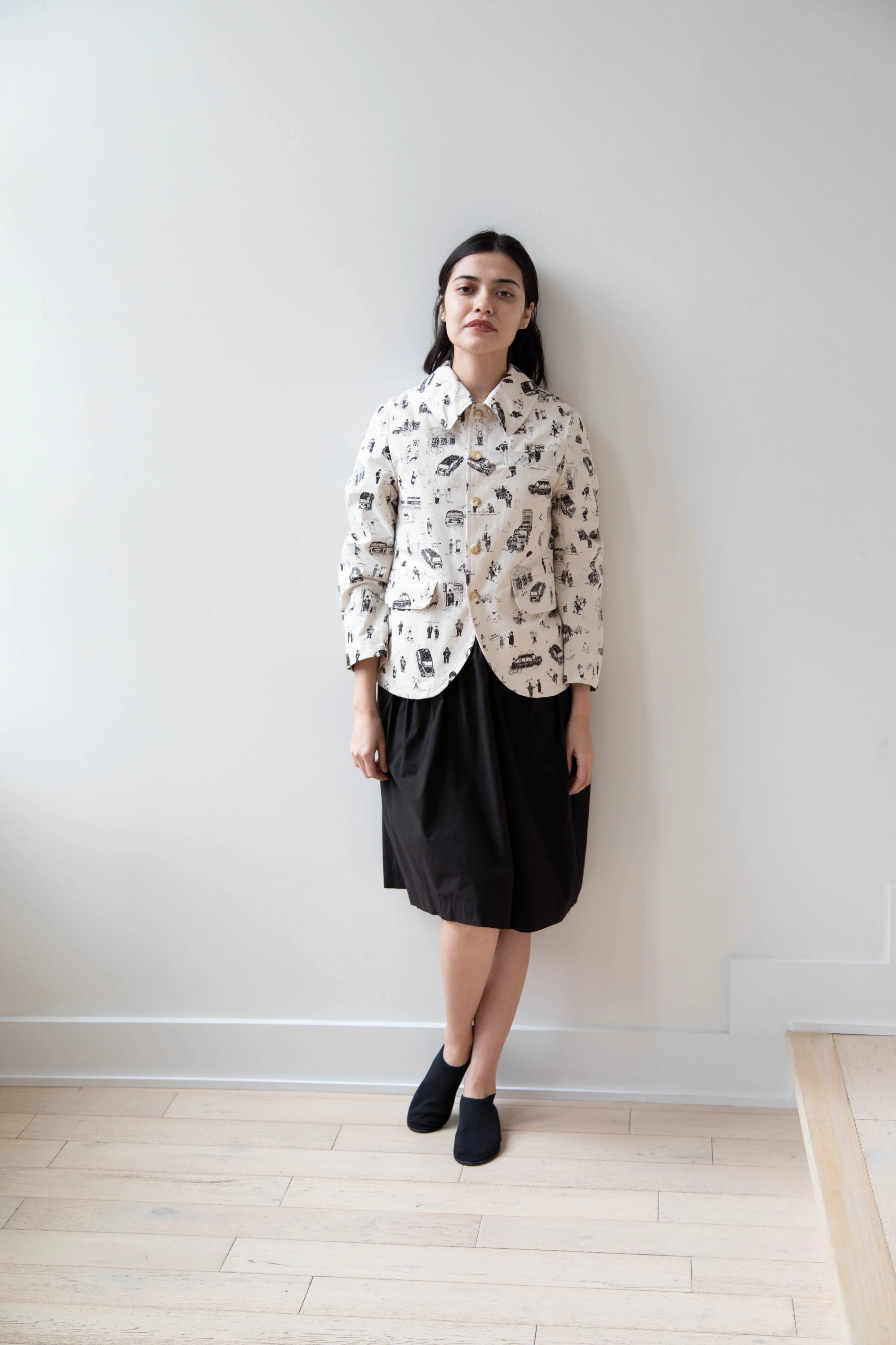 Old Man's Tailor | Riding Jacket in "Where is My Dog?" Print in Natural - Image 3