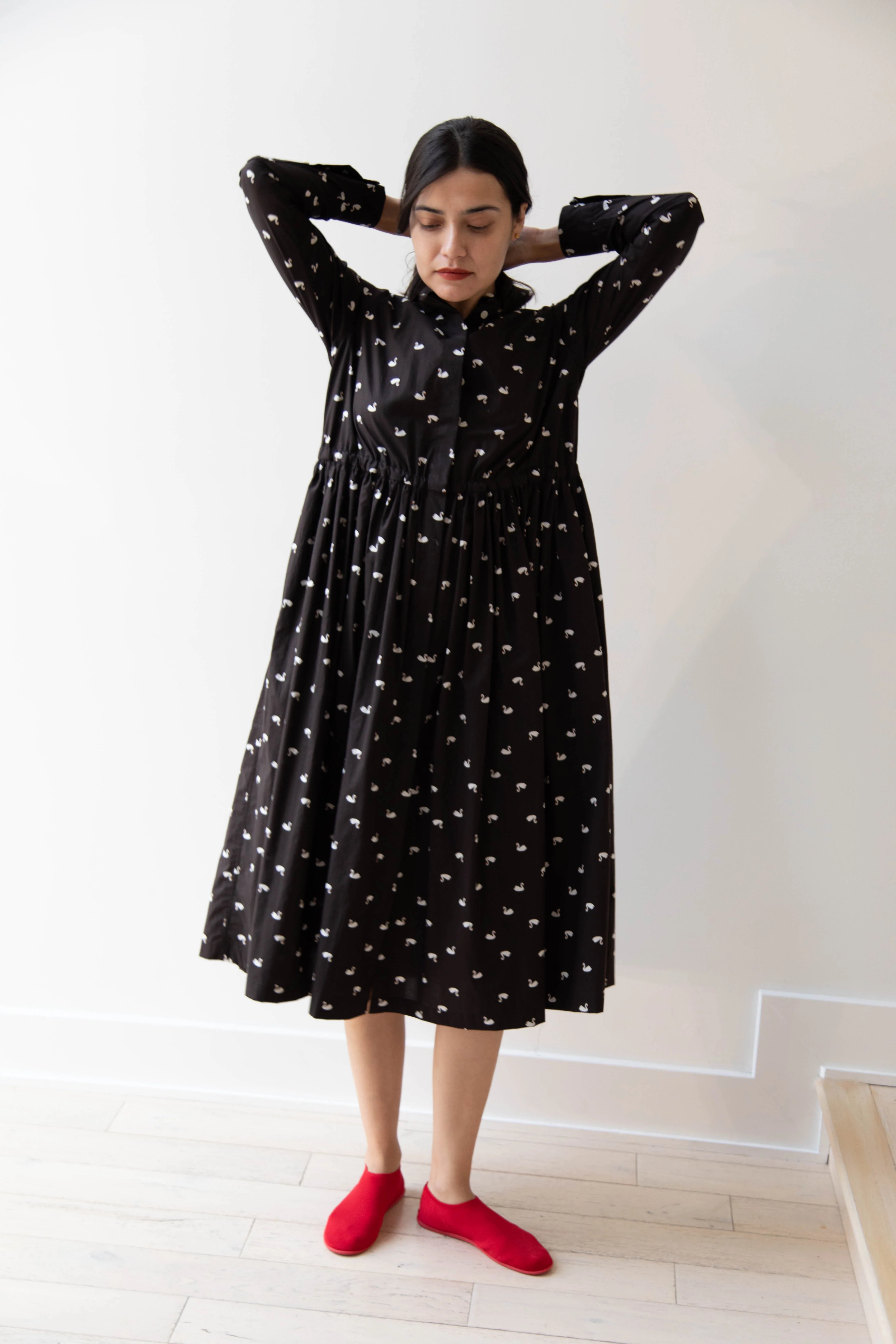 Old Man's Tailor | Shirt Dress in Swan - Image 12