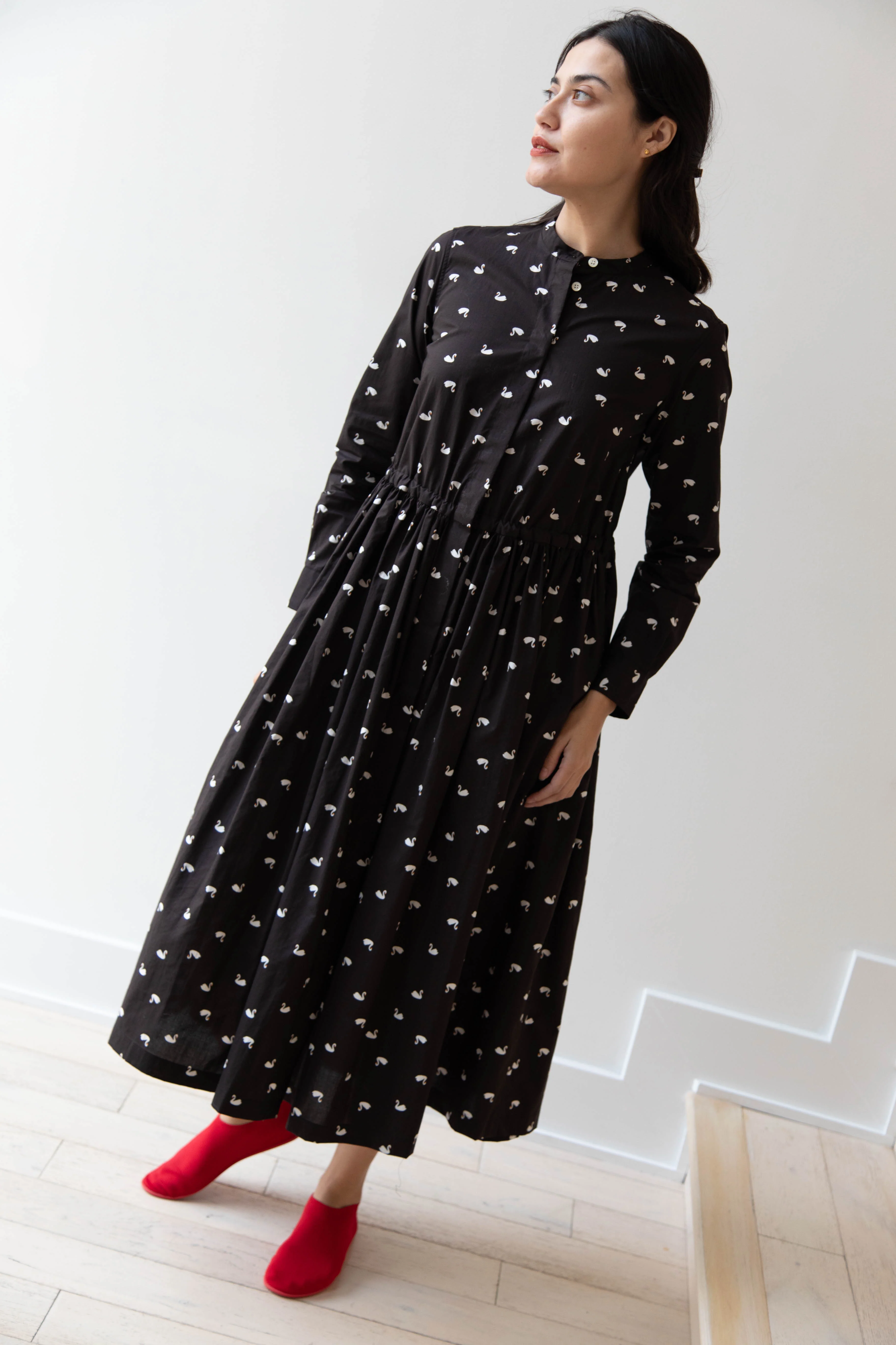 Old Man's Tailor | Shirt Dress in Swan - Image 14
