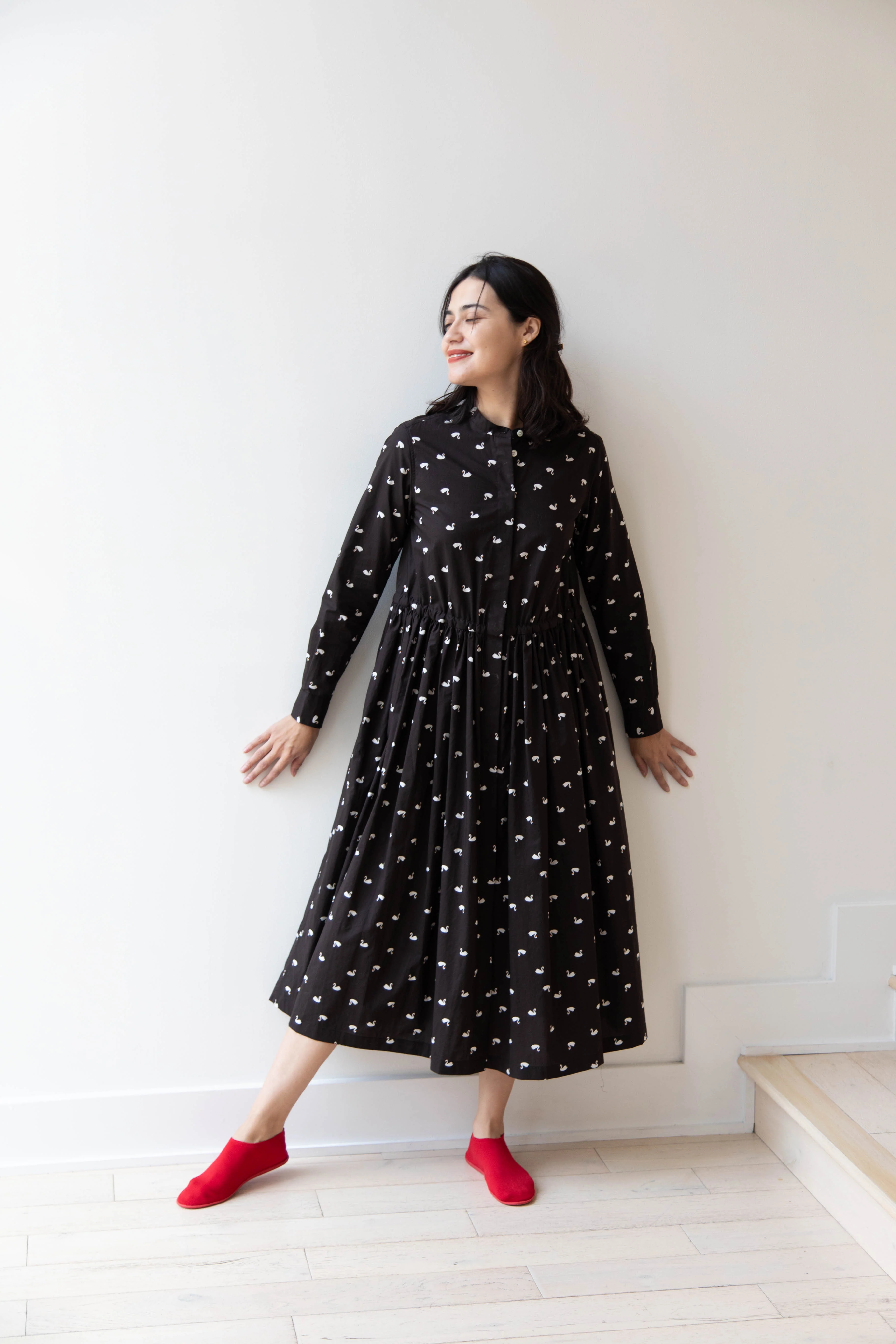 Old Man's Tailor | Shirt Dress in Swan - Image 20