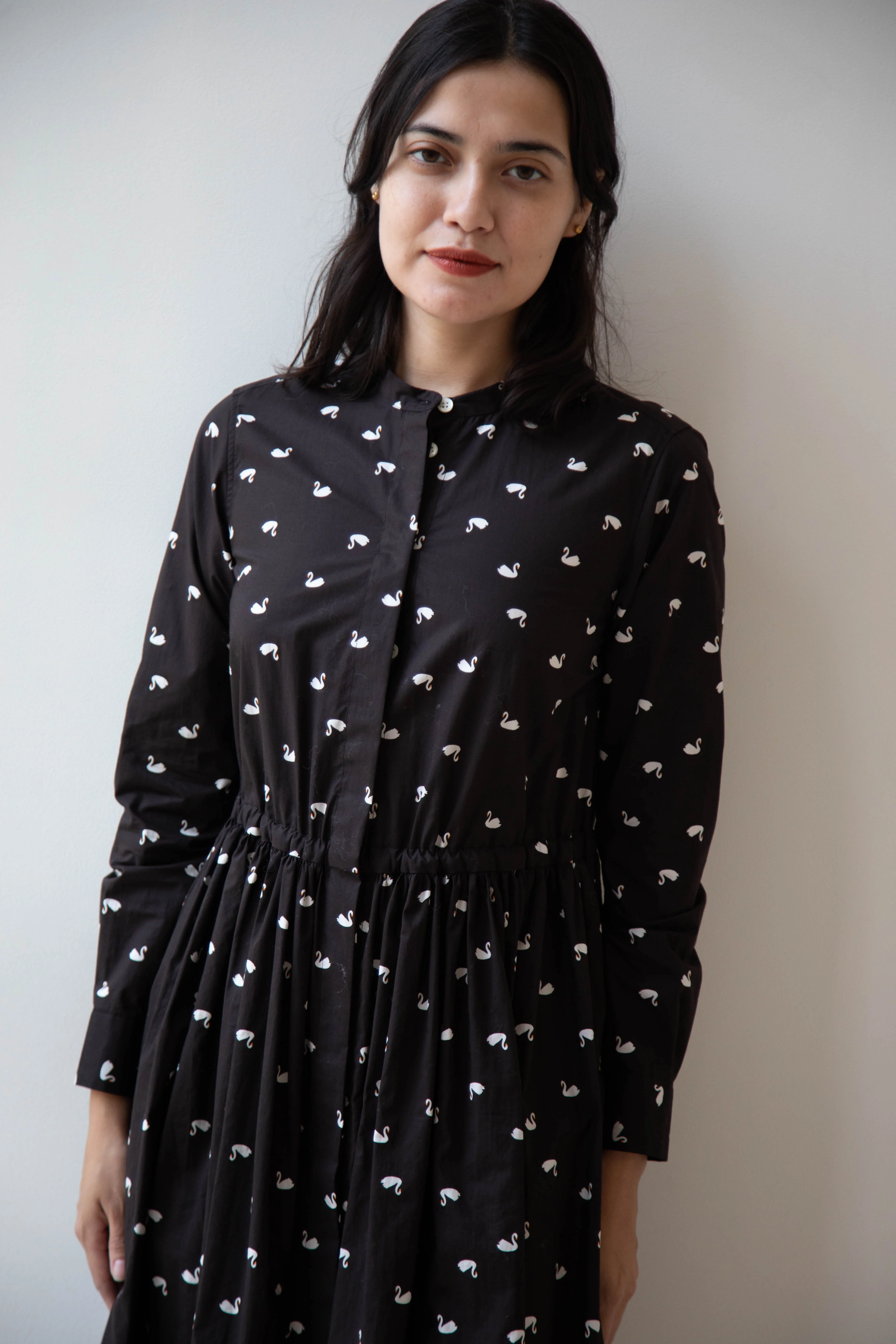 Old Man's Tailor | Shirt Dress in Swan - Image 22