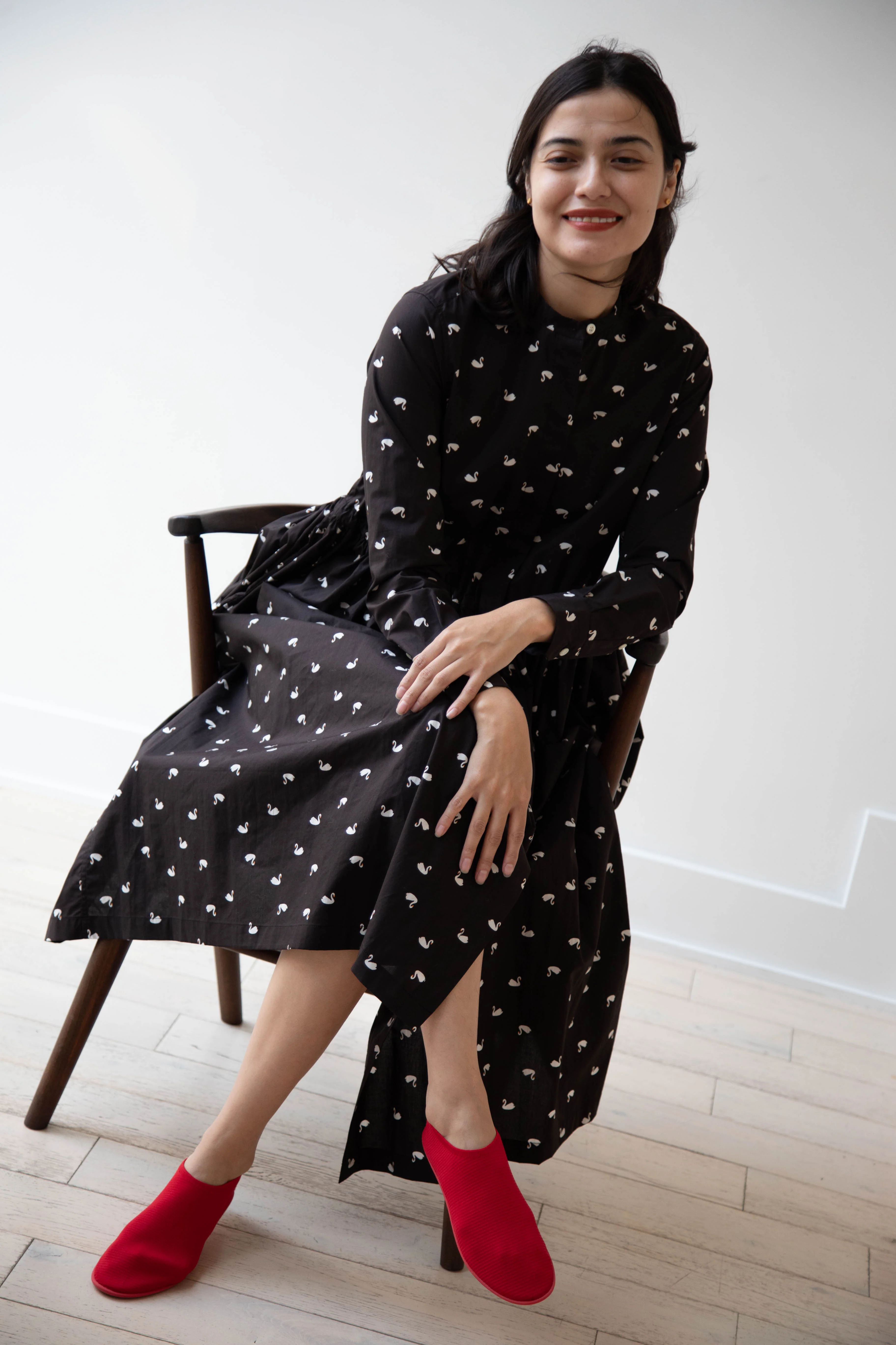Old Man's Tailor | Shirt Dress in Swan - Image 26