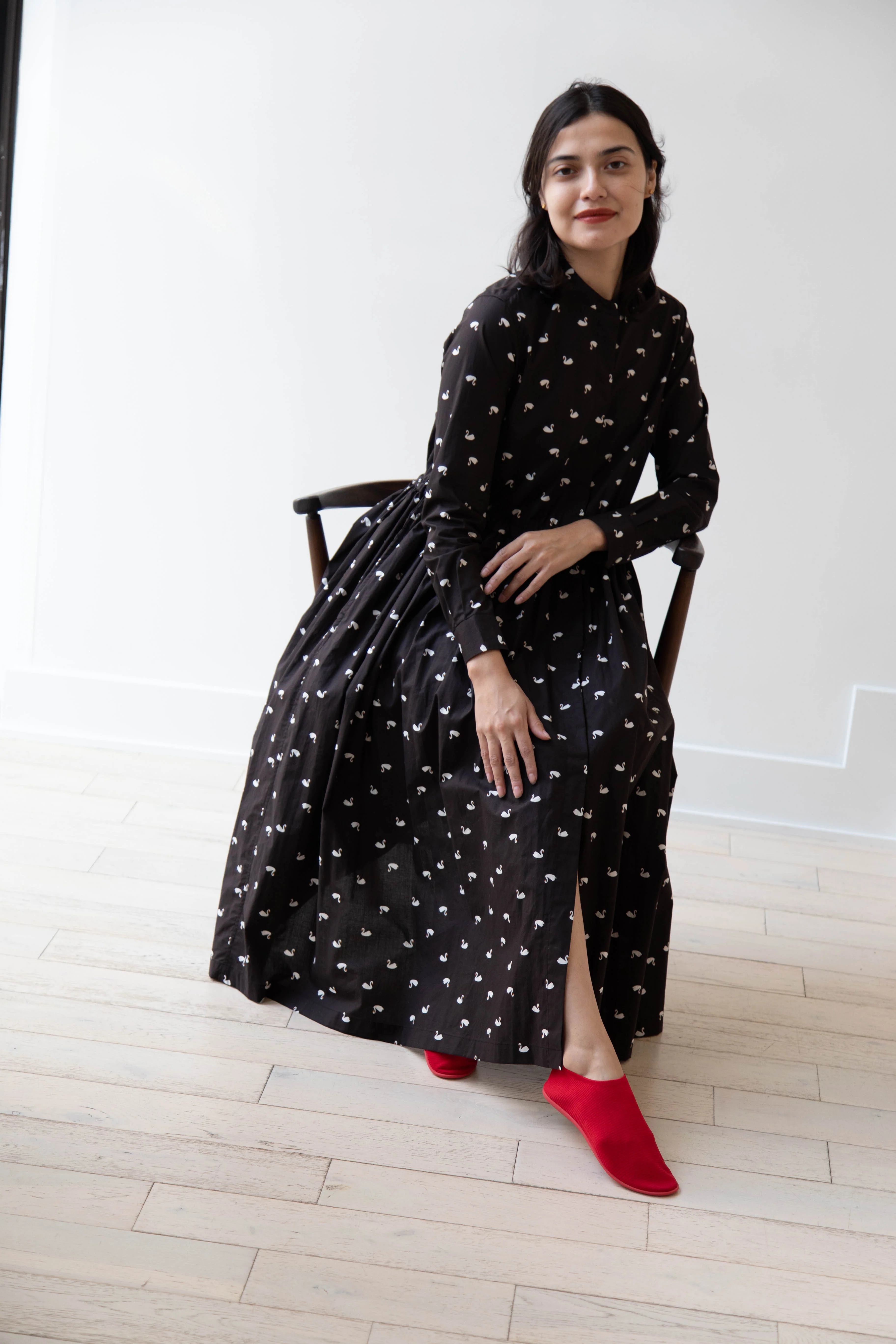 Old Man's Tailor | Shirt Dress in Swan - Image 39