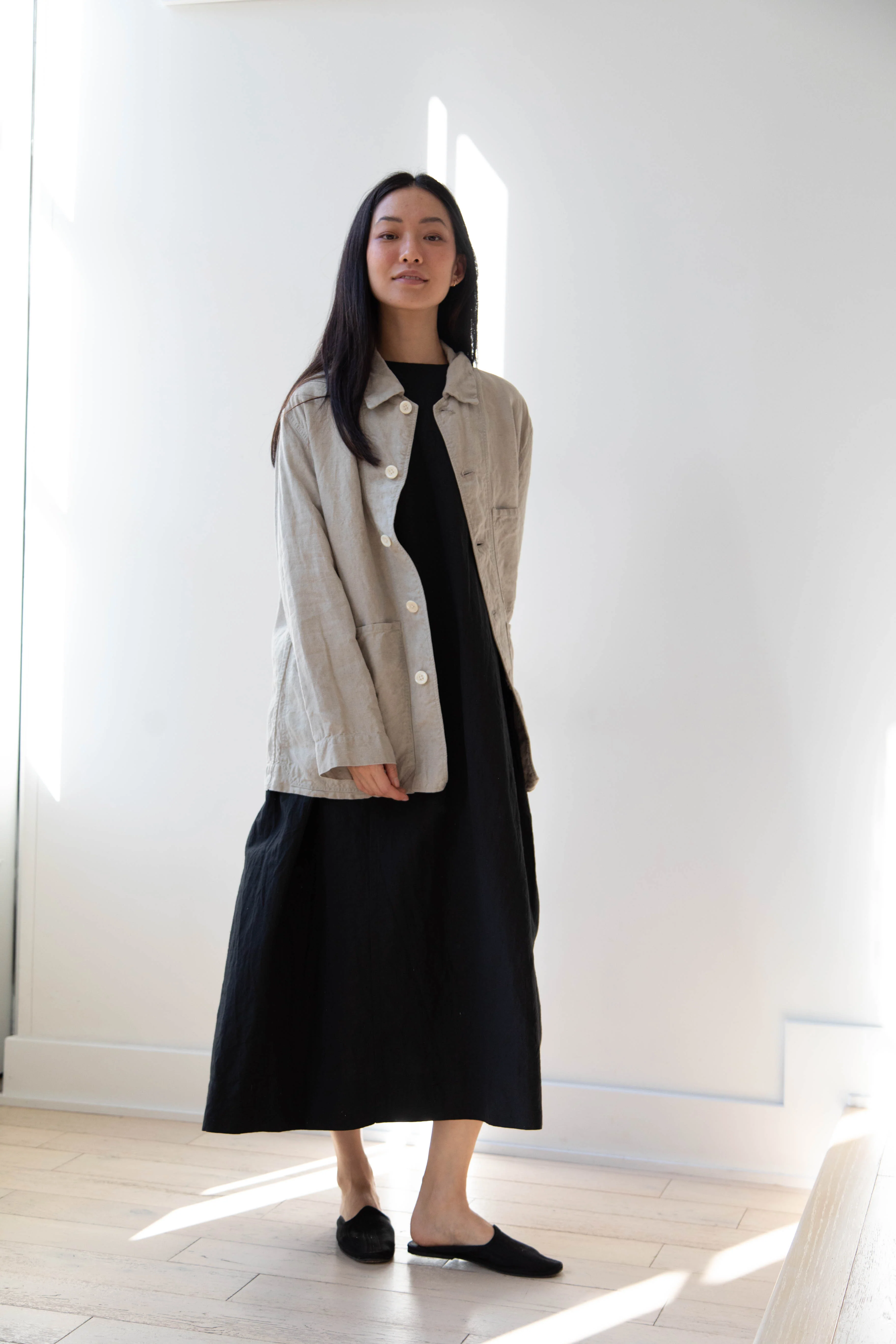 Oliver Church | Three Pocket Jacket in Dusty Olive Antique French Linen - Image 22