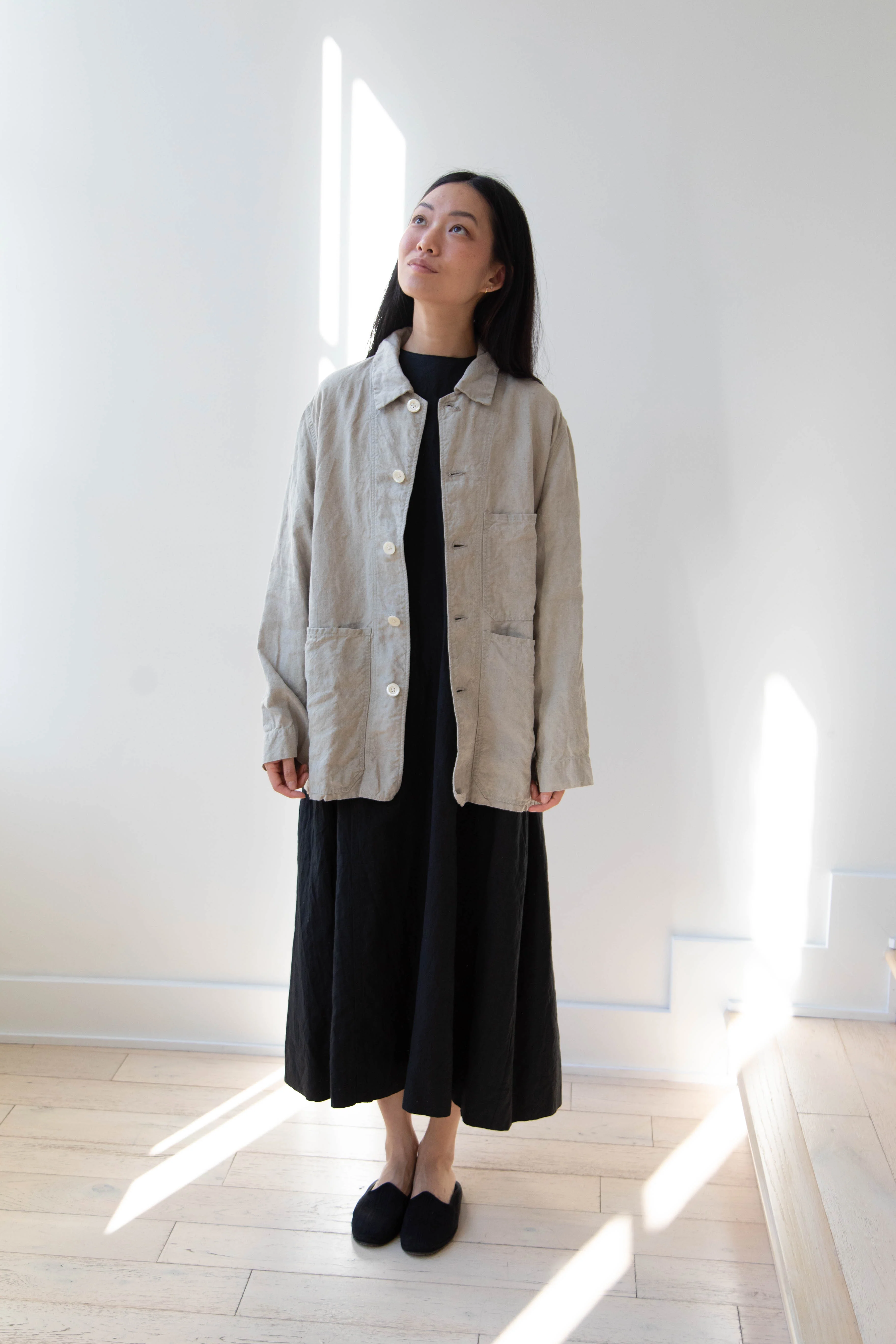 Oliver Church | Three Pocket Jacket in Dusty Olive Antique French Linen - Image 27