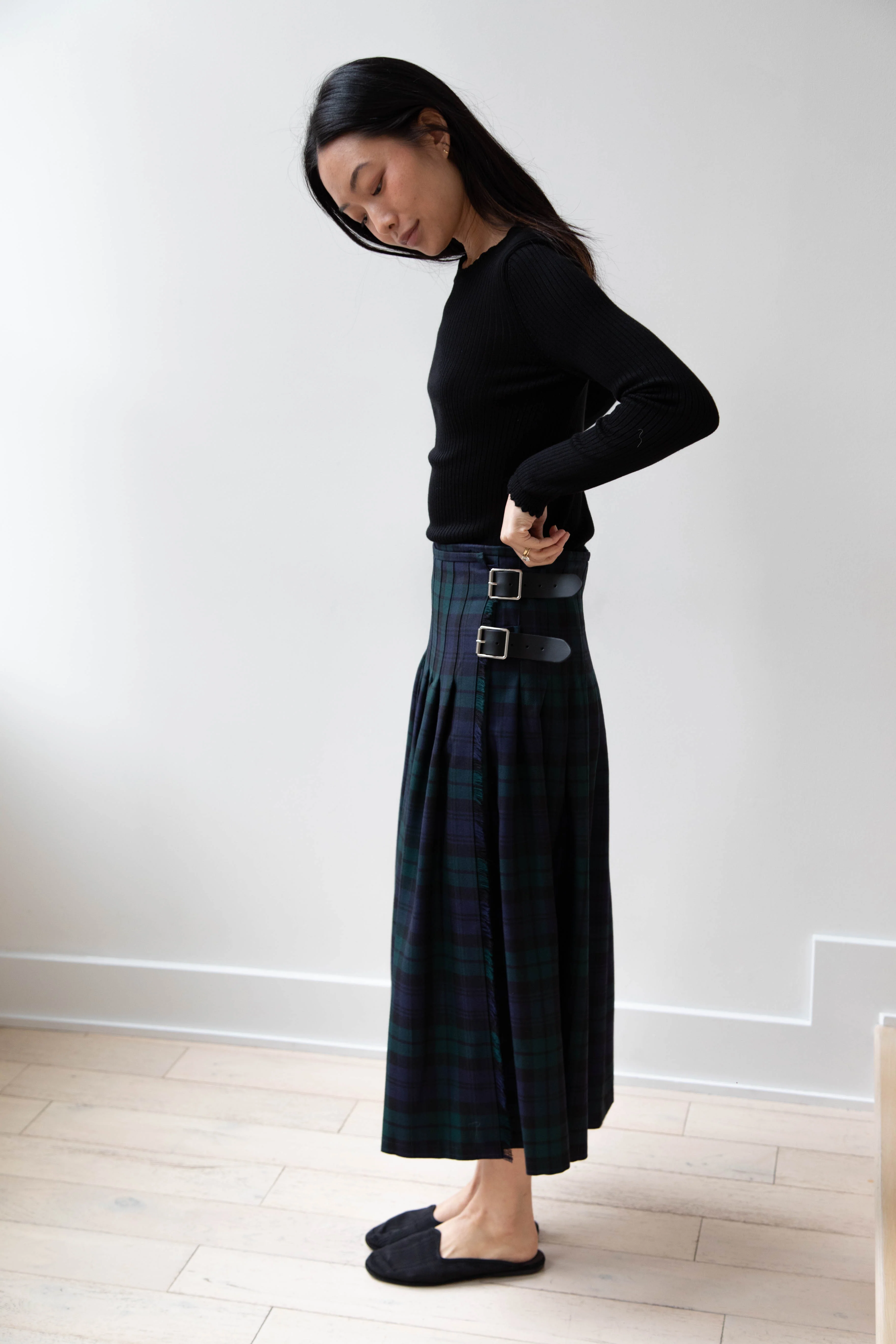 O'Neil of Dublin | Pleated Skirt in Black Watch - Image 16