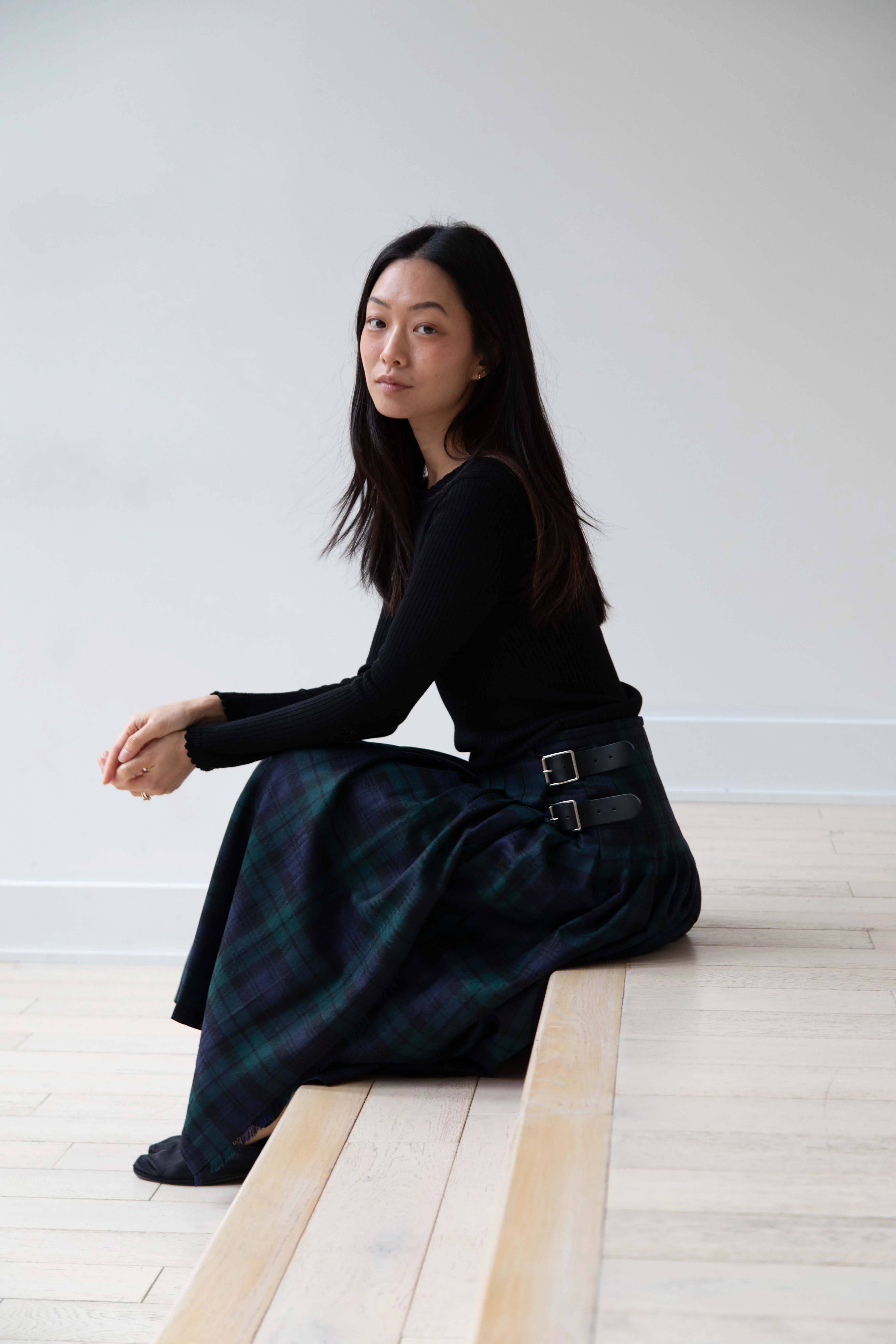 O'Neil of Dublin | Pleated Skirt in Black Watch - Image 33