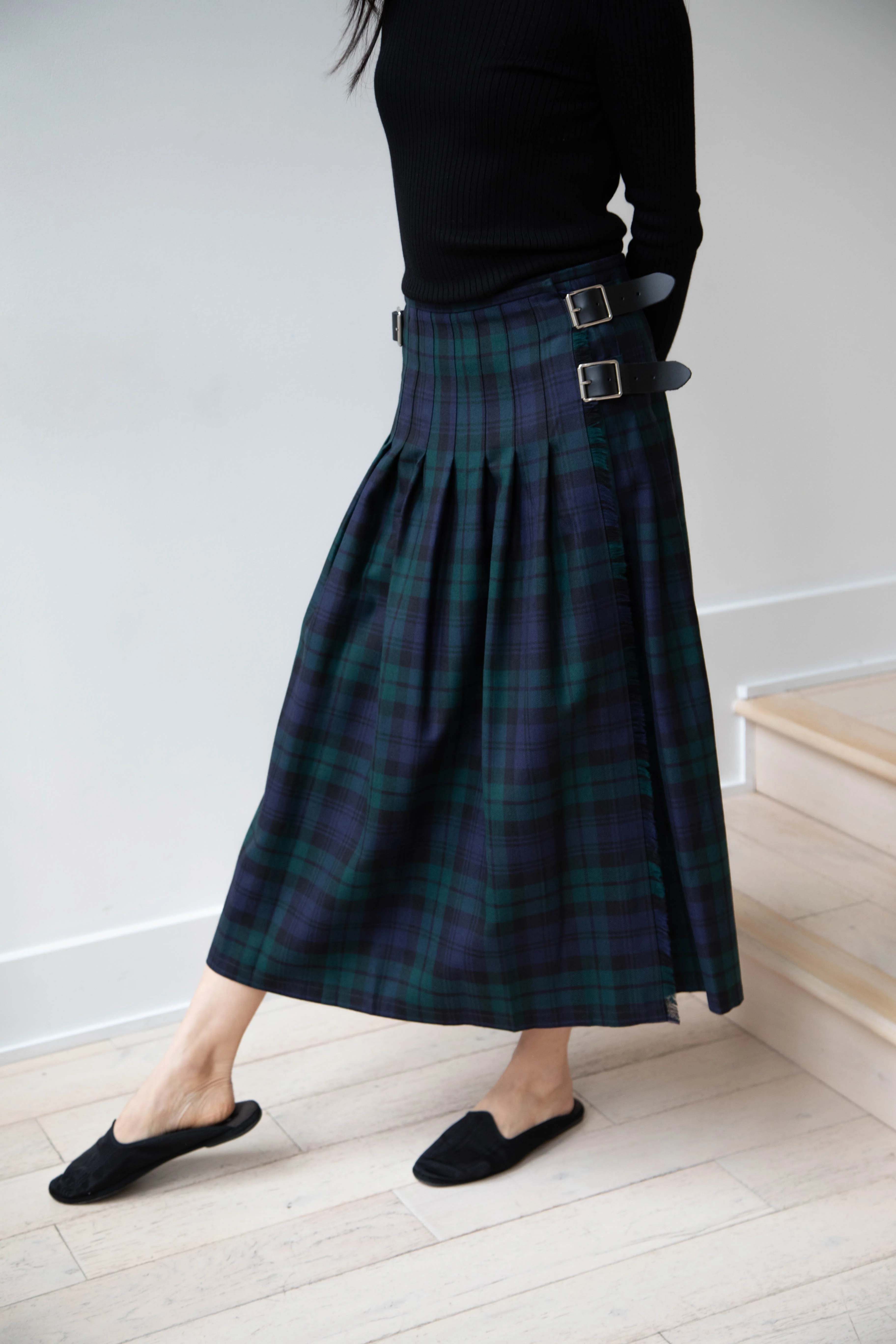 O'Neil of Dublin | Pleated Skirt in Black Watch - Image 49