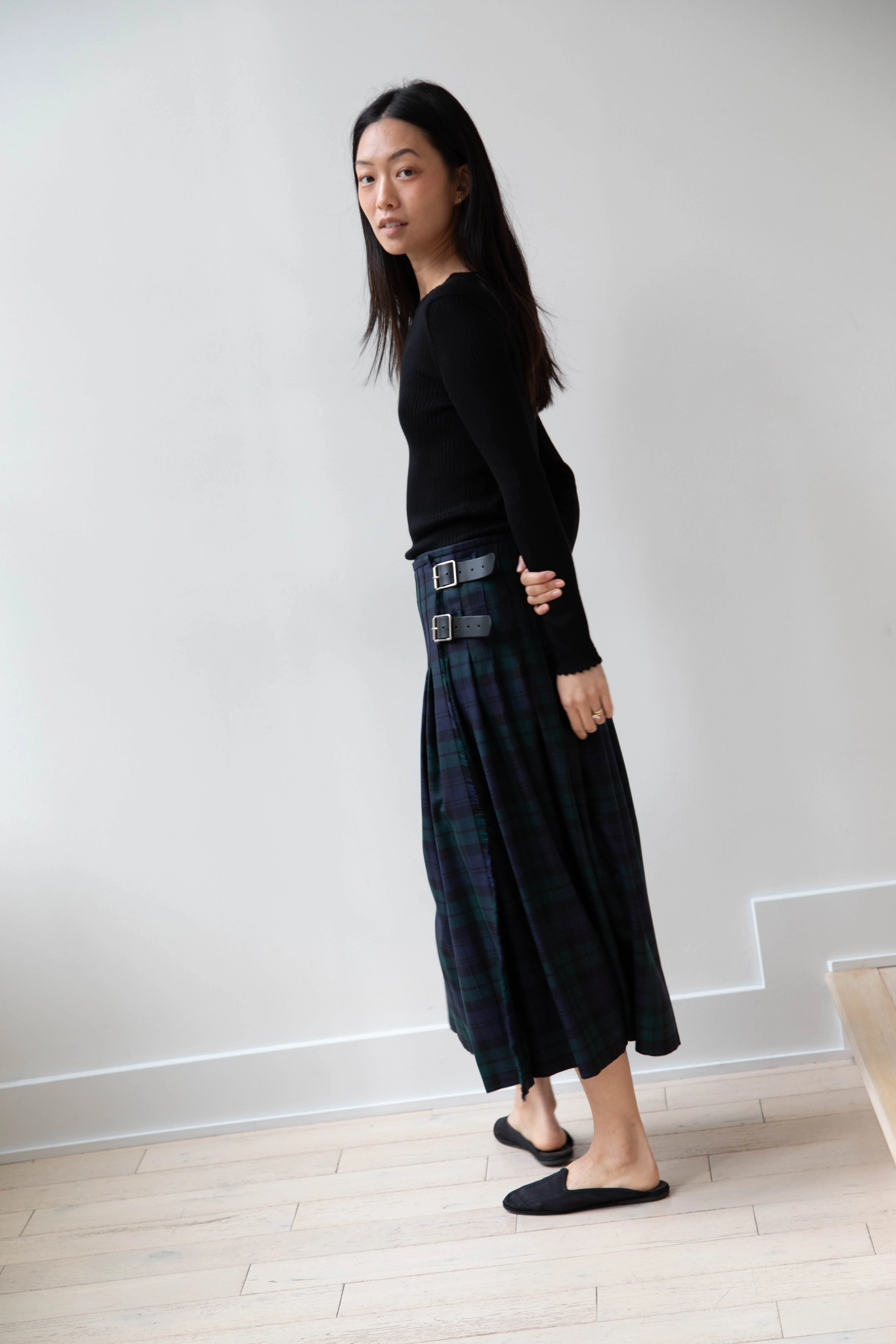 O'Neil of Dublin | Pleated Skirt in Black Watch - Image 56