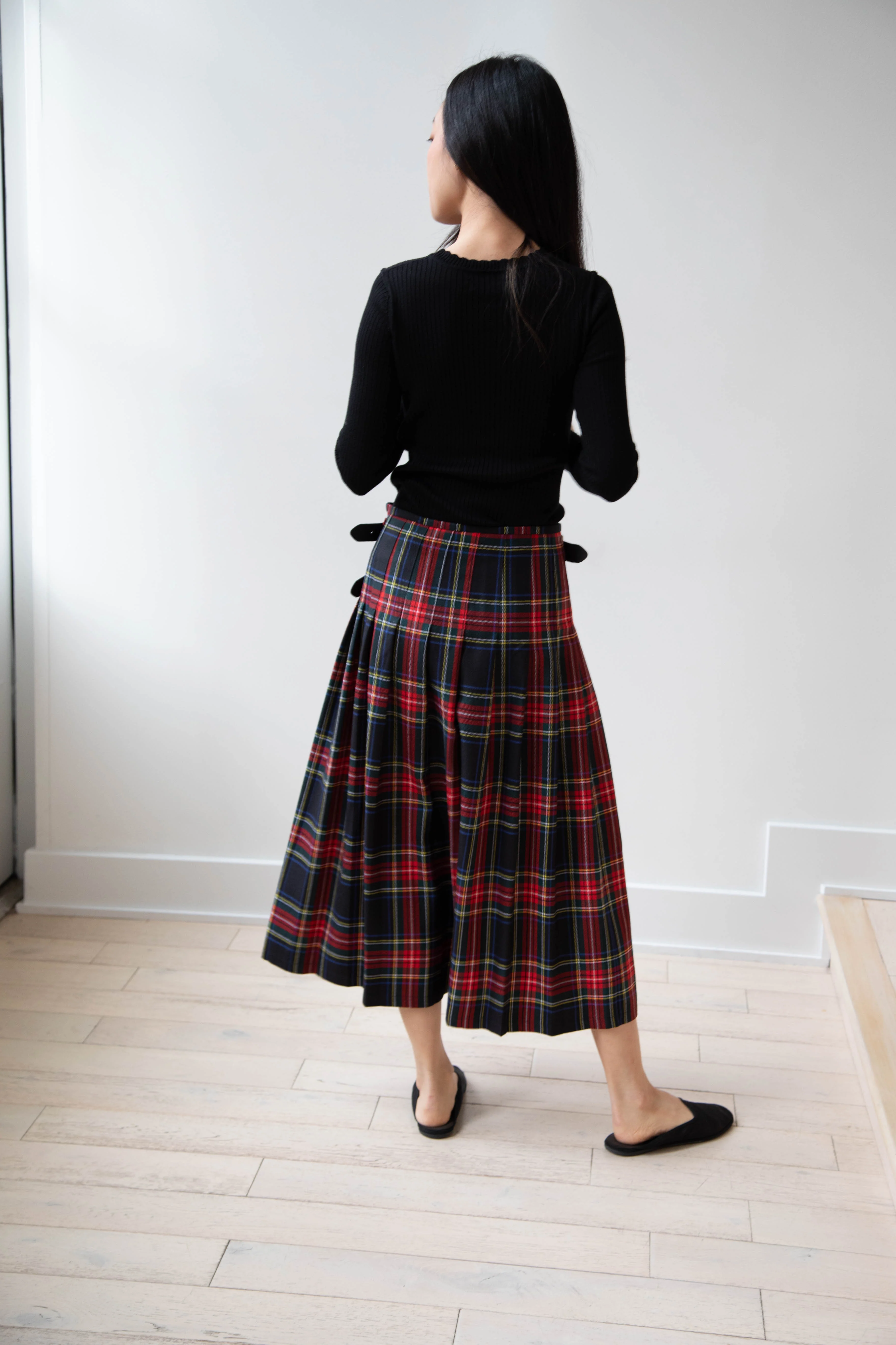 O'Neil of Dublin | Pleated Skirt in Red & Black Check - Image 50