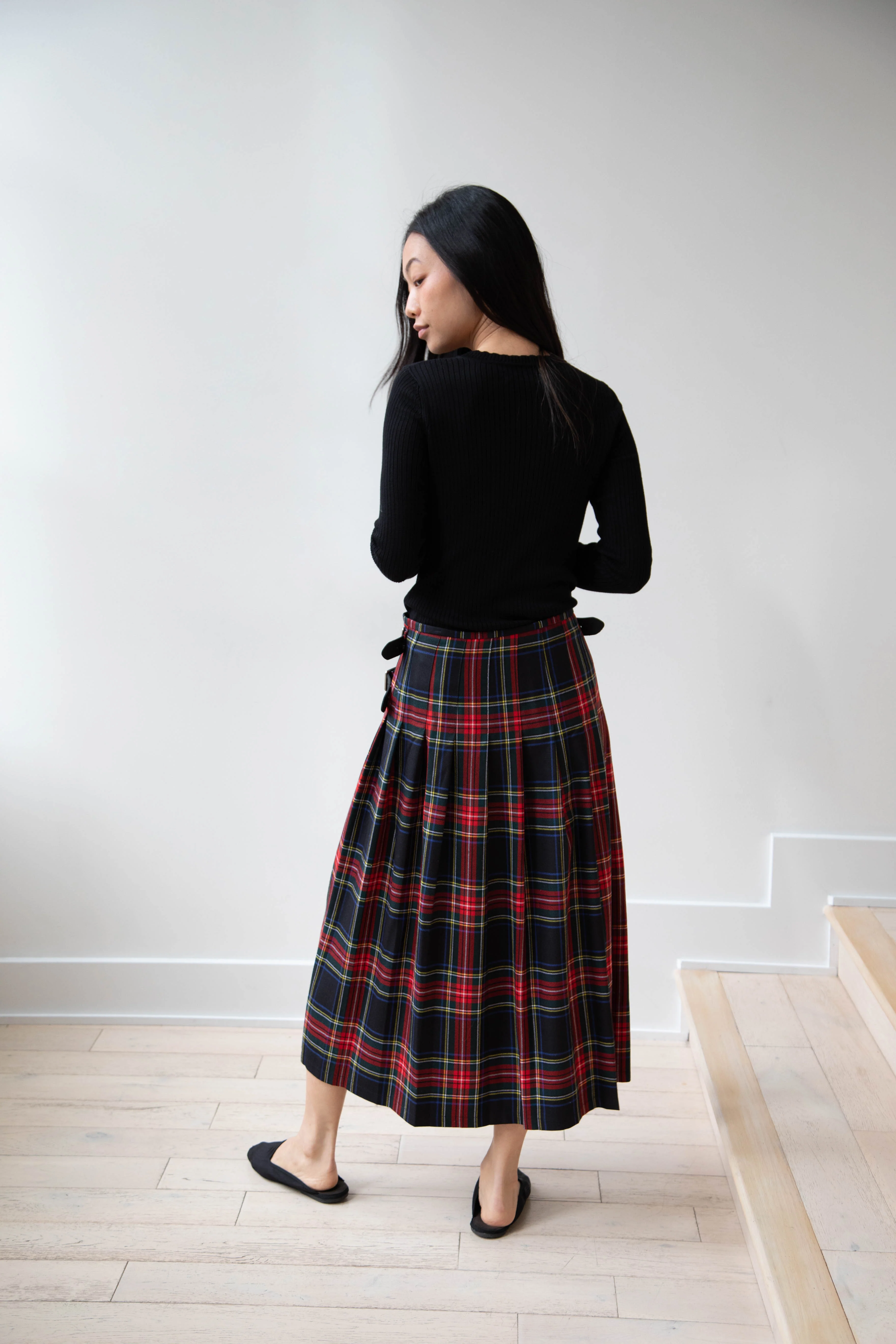 O'Neil of Dublin | Pleated Skirt in Red & Black Check - Image 51