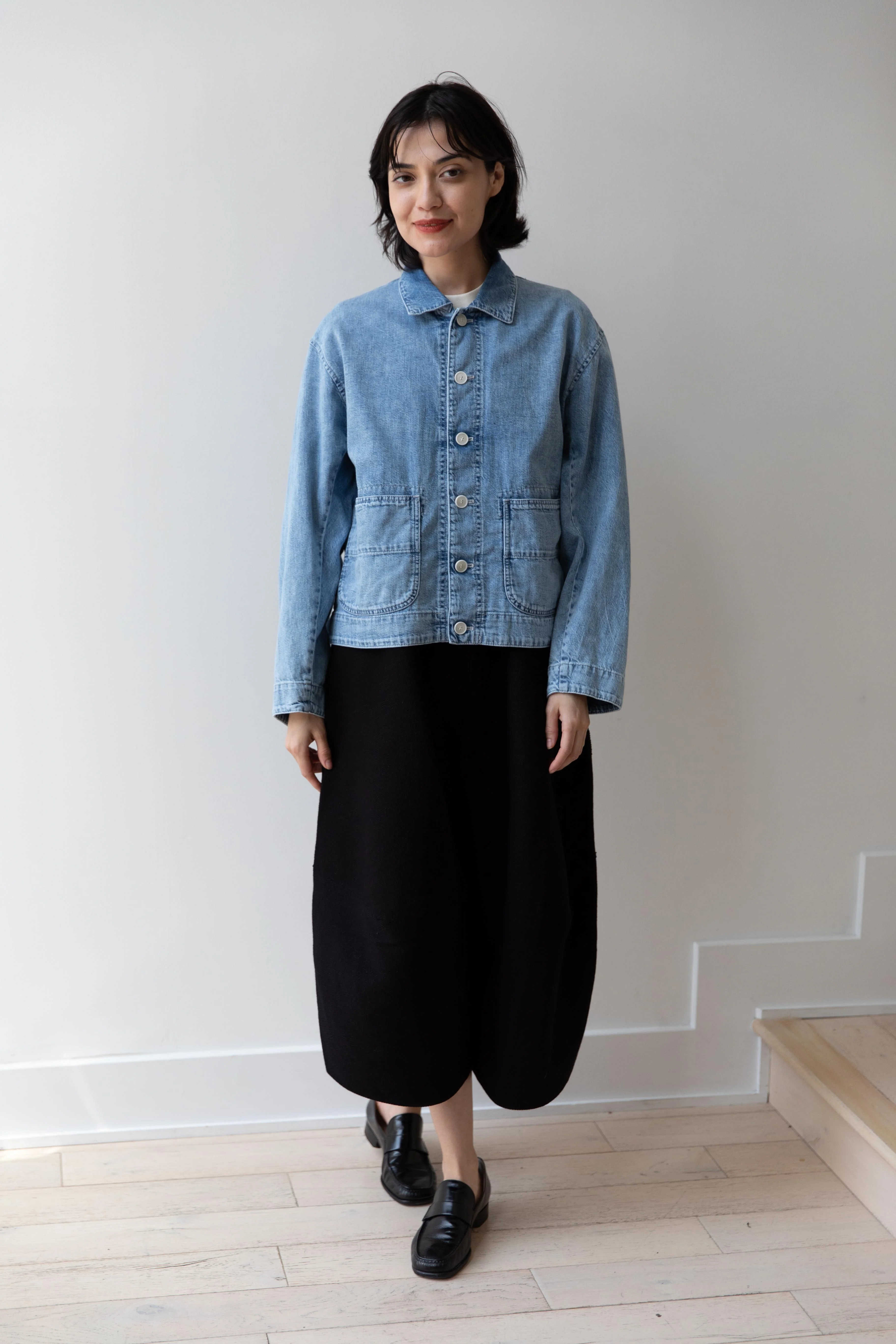 Pas de Calais | Natural Denim Jacket in Ice Blue - Image 25