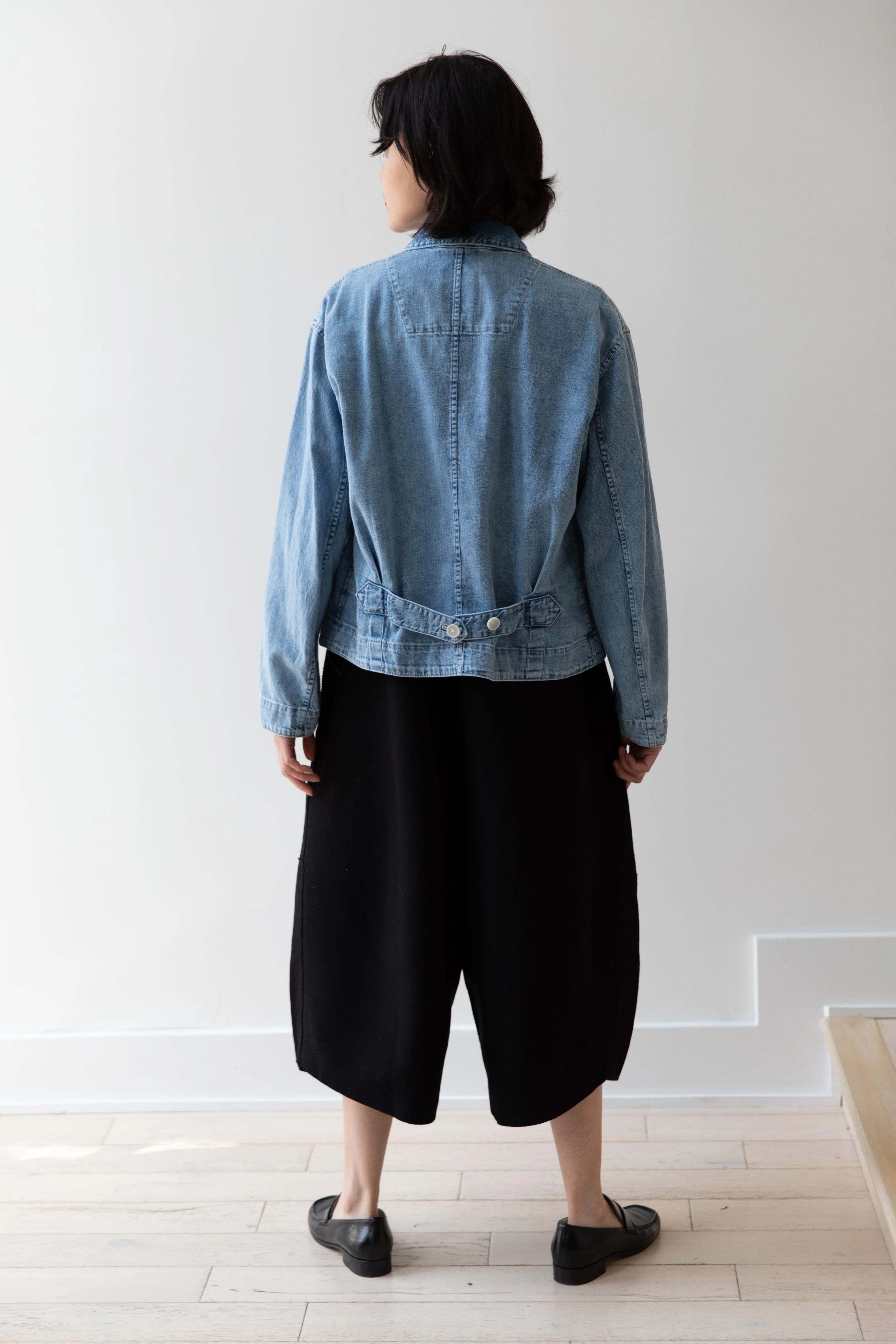 Pas de Calais | Natural Denim Jacket in Ice Blue - Image 7