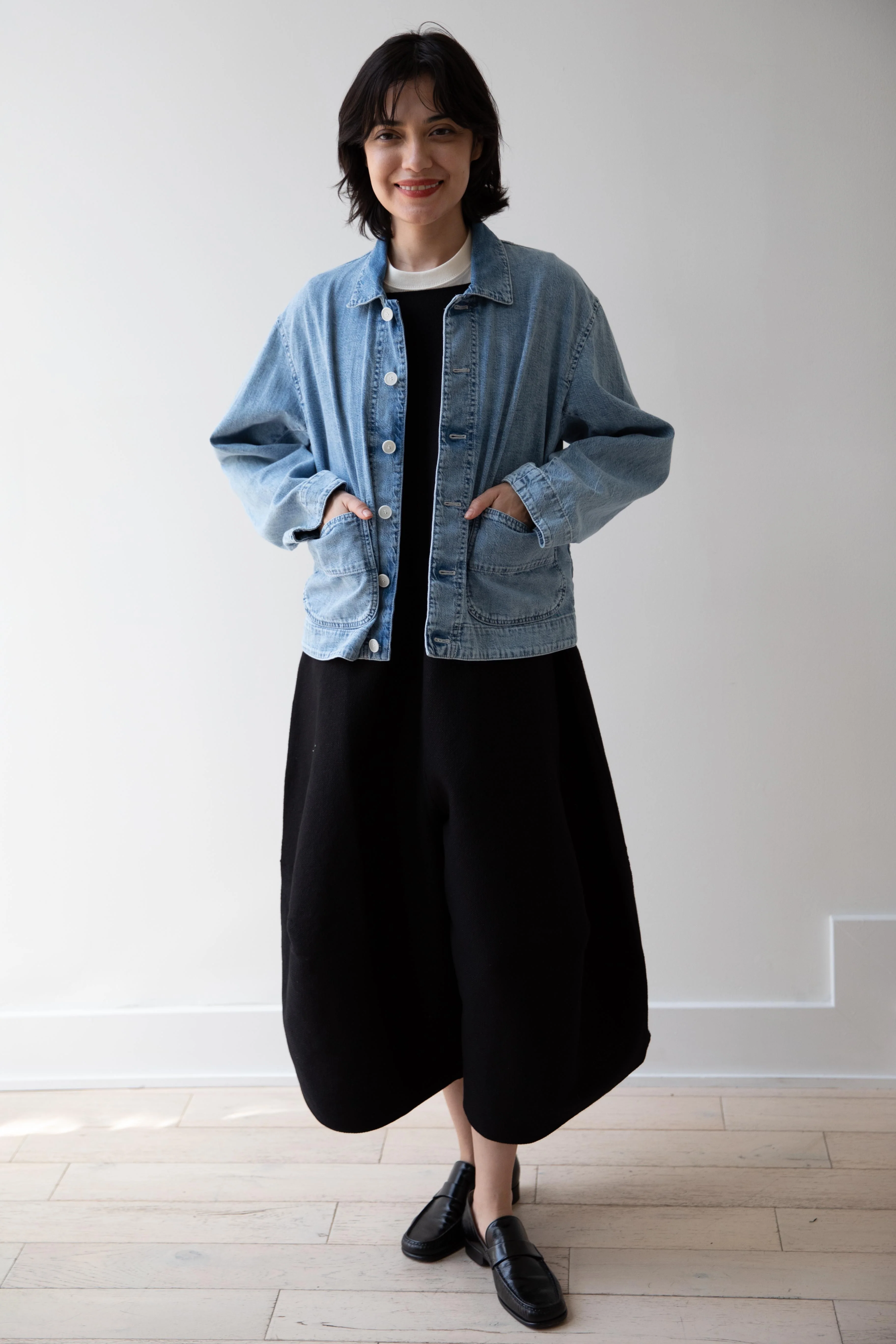 Pas de Calais | Natural Denim Jacket in Ice Blue - Image 9