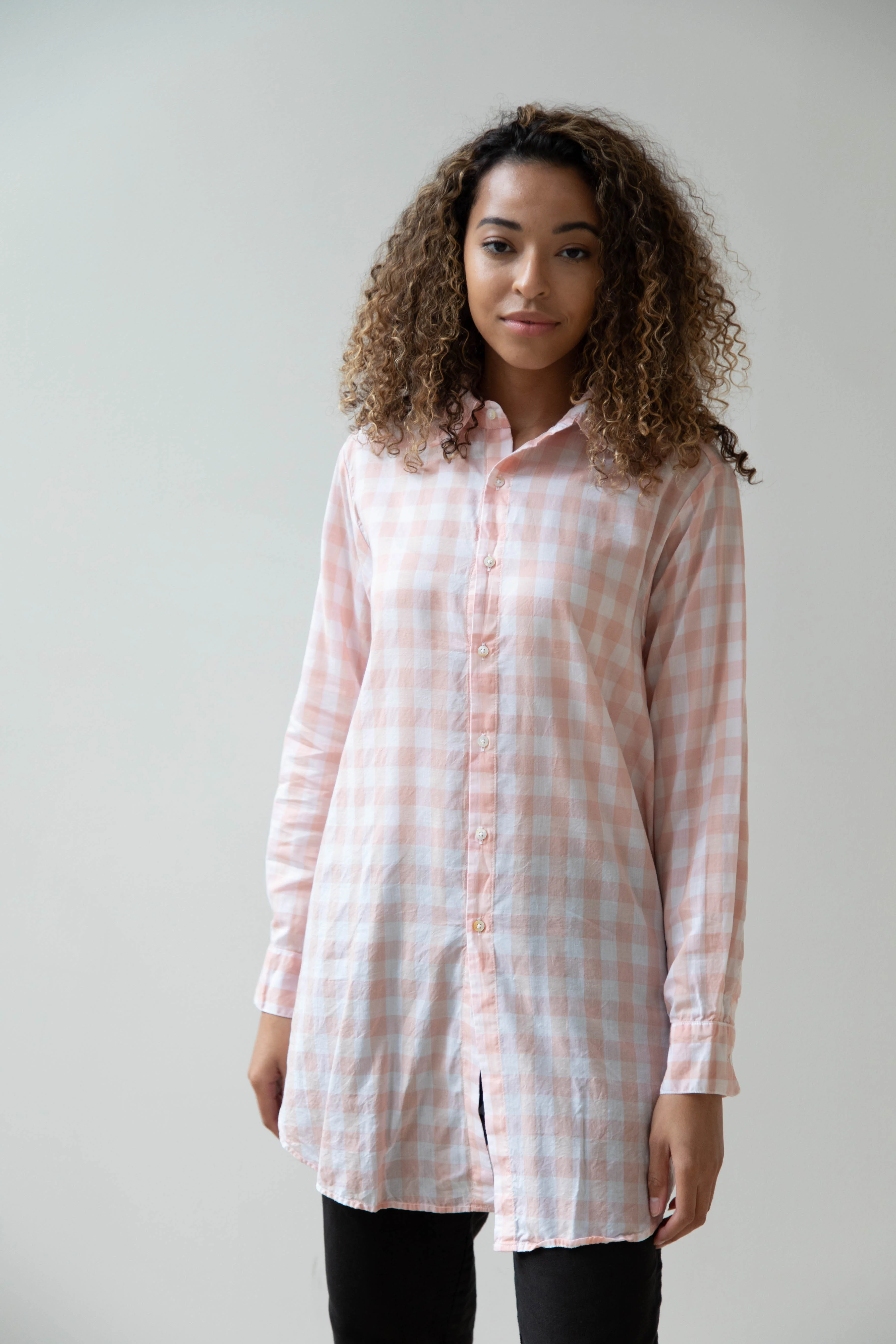 Pip-Squeak Chapeau 9 Button Shirt Pink Check - Image 17