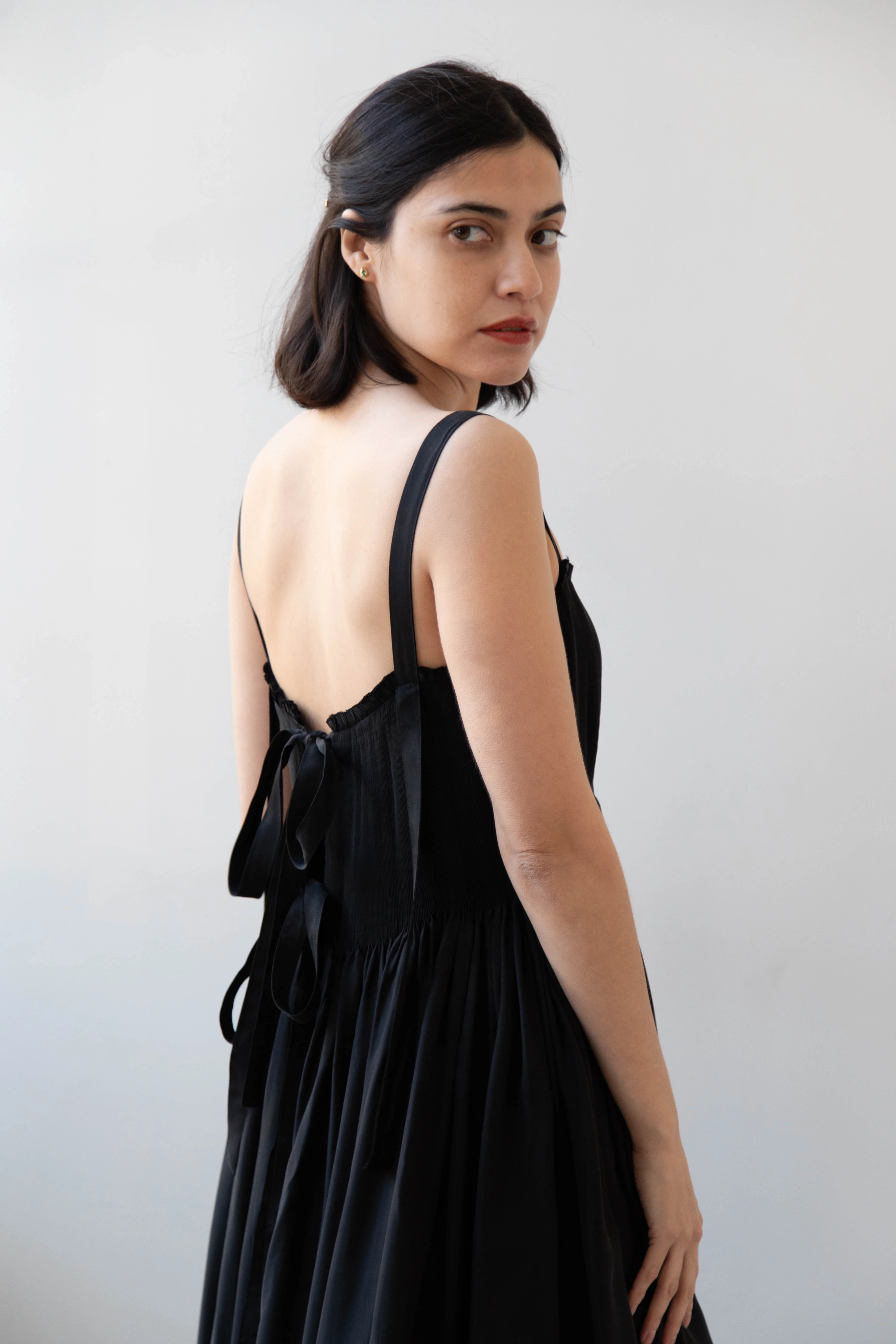 Renata Brenha | Gal Dress in Black Cupro - Image 10
