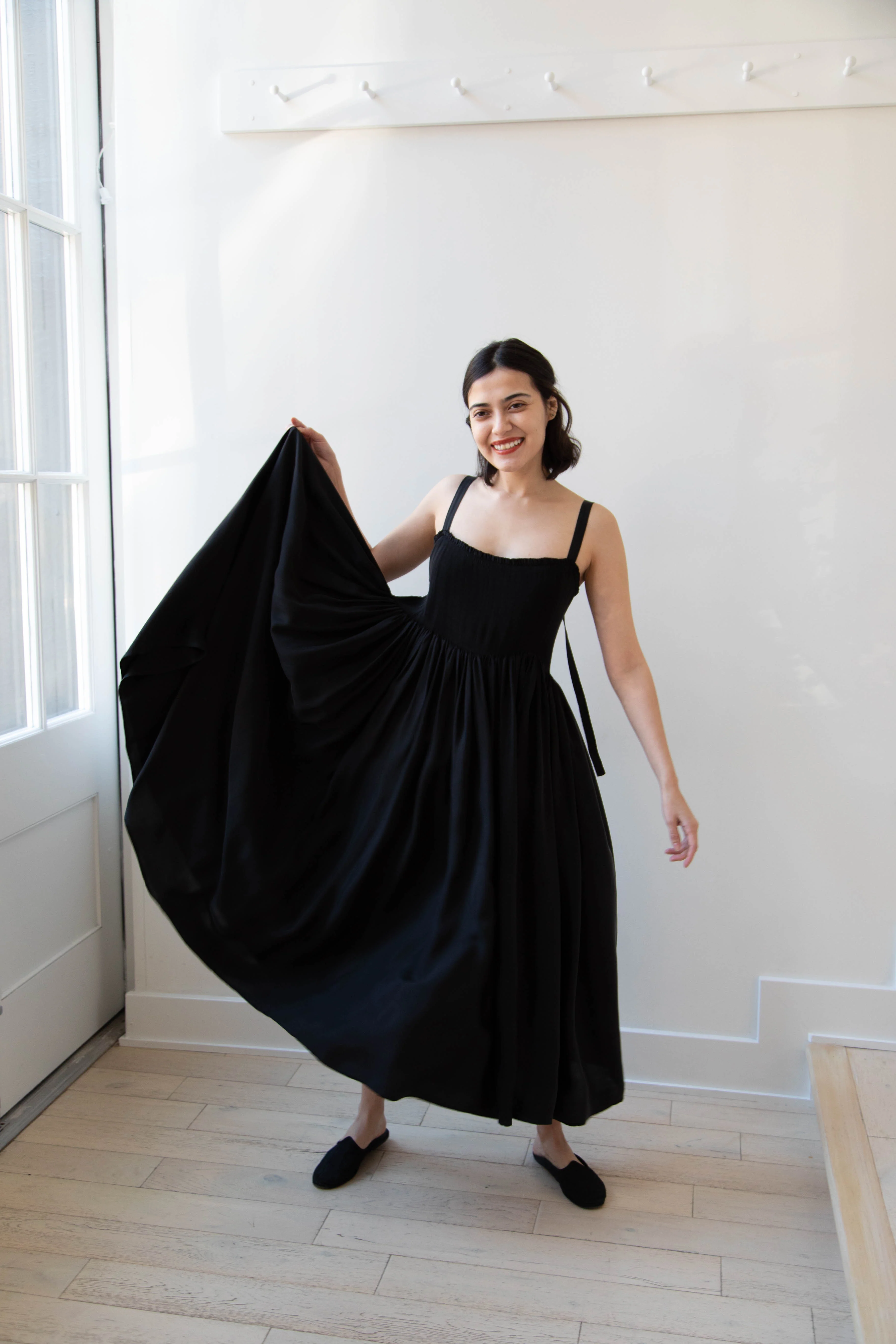 Renata Brenha | Gal Dress in Black Cupro - Image 23