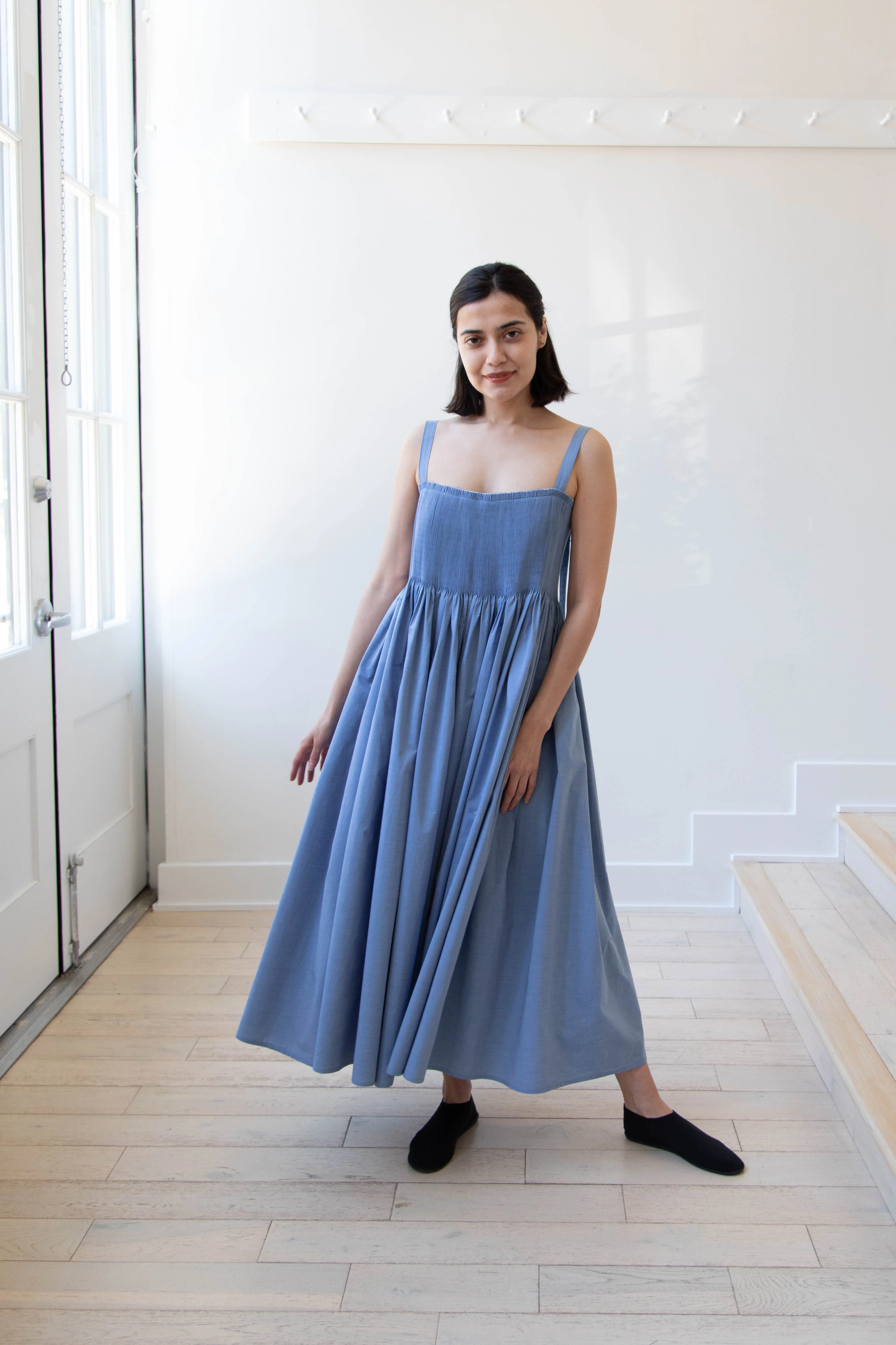 Renata Brenha | Gal Dress in Blue Cotton - Image 11