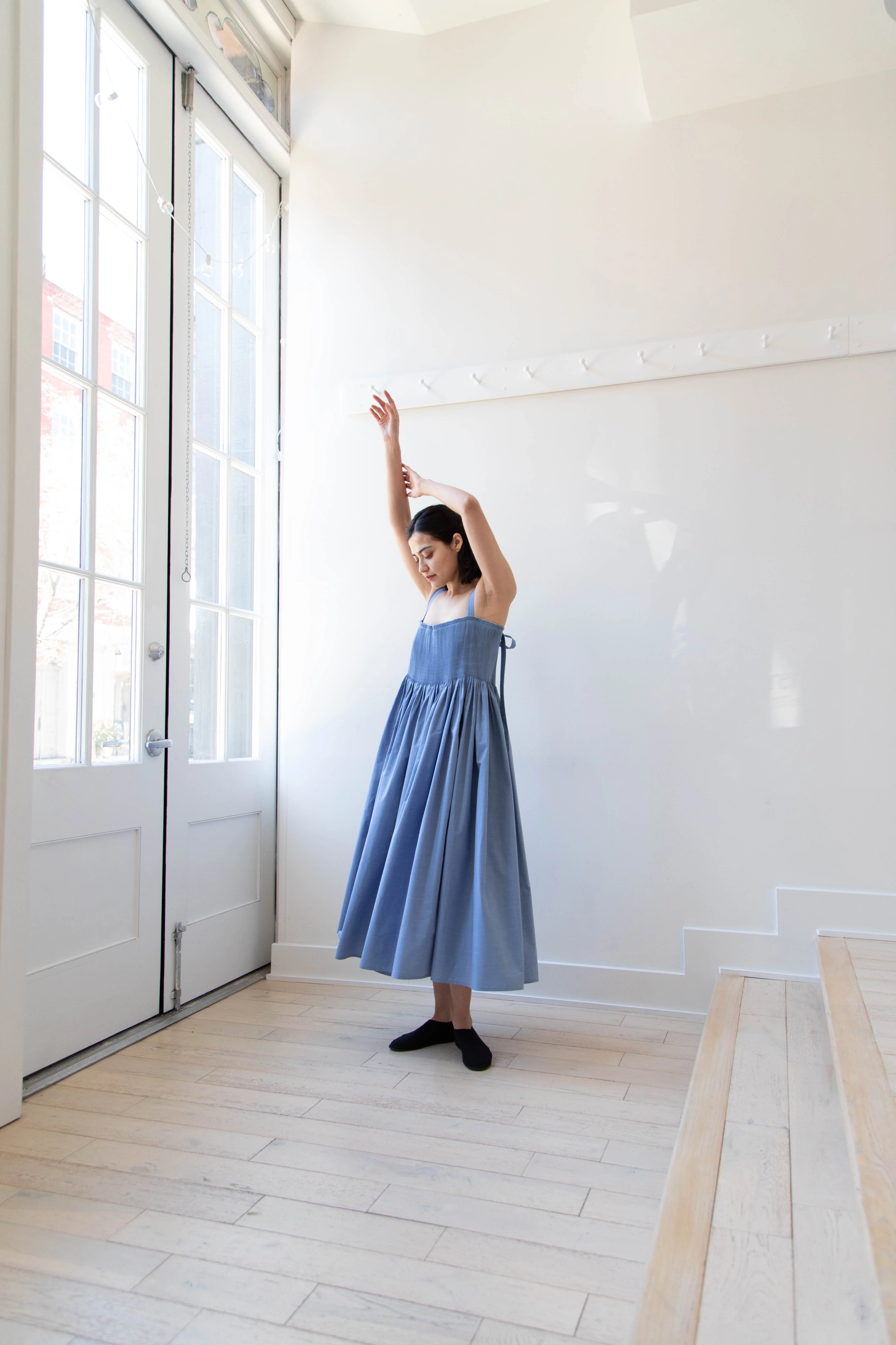 Renata Brenha | Gal Dress in Blue Cotton - Image 22