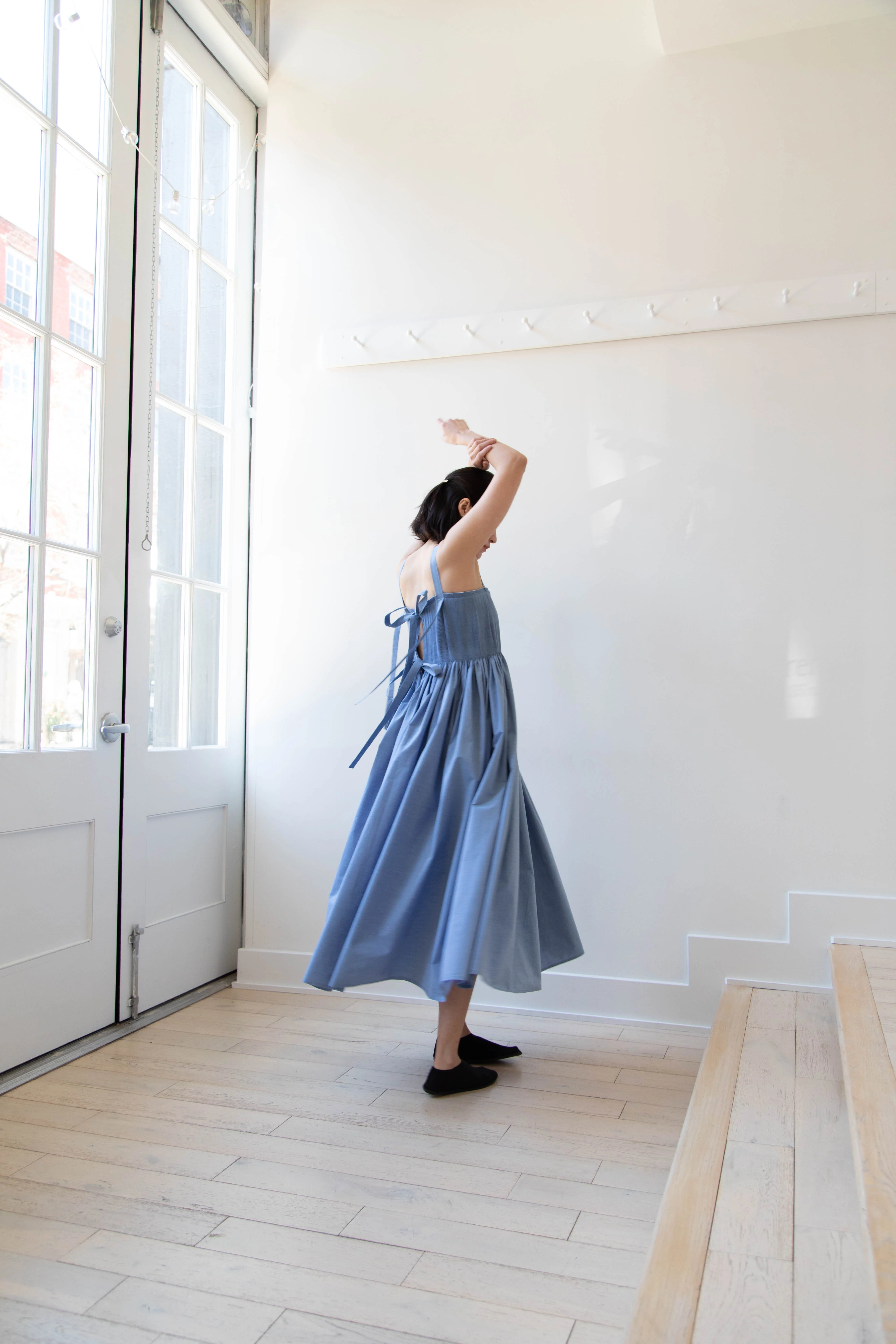 Renata Brenha | Gal Dress in Blue Cotton - Image 23