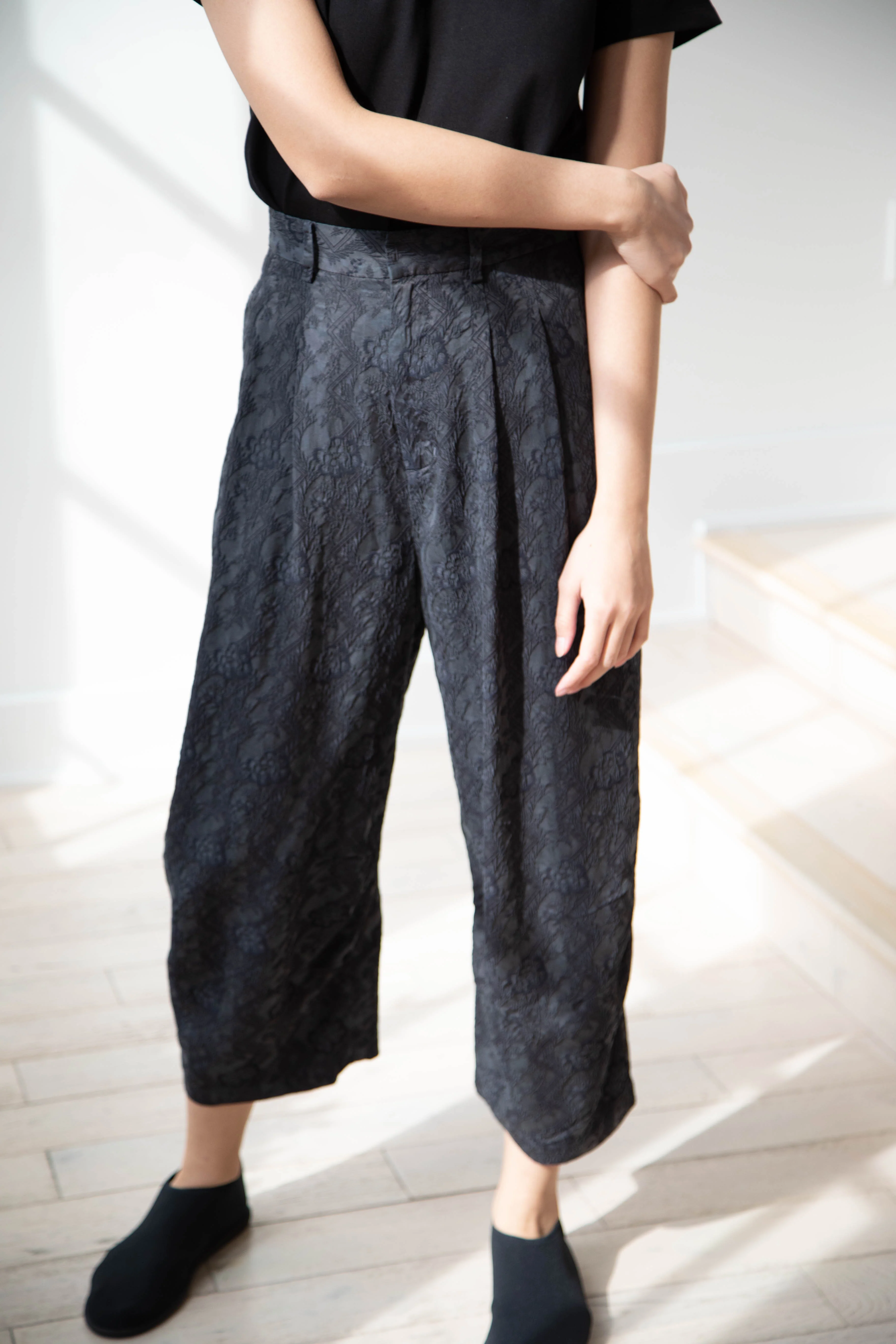Renli Su | Jacquard Trousers in Black - Image 20