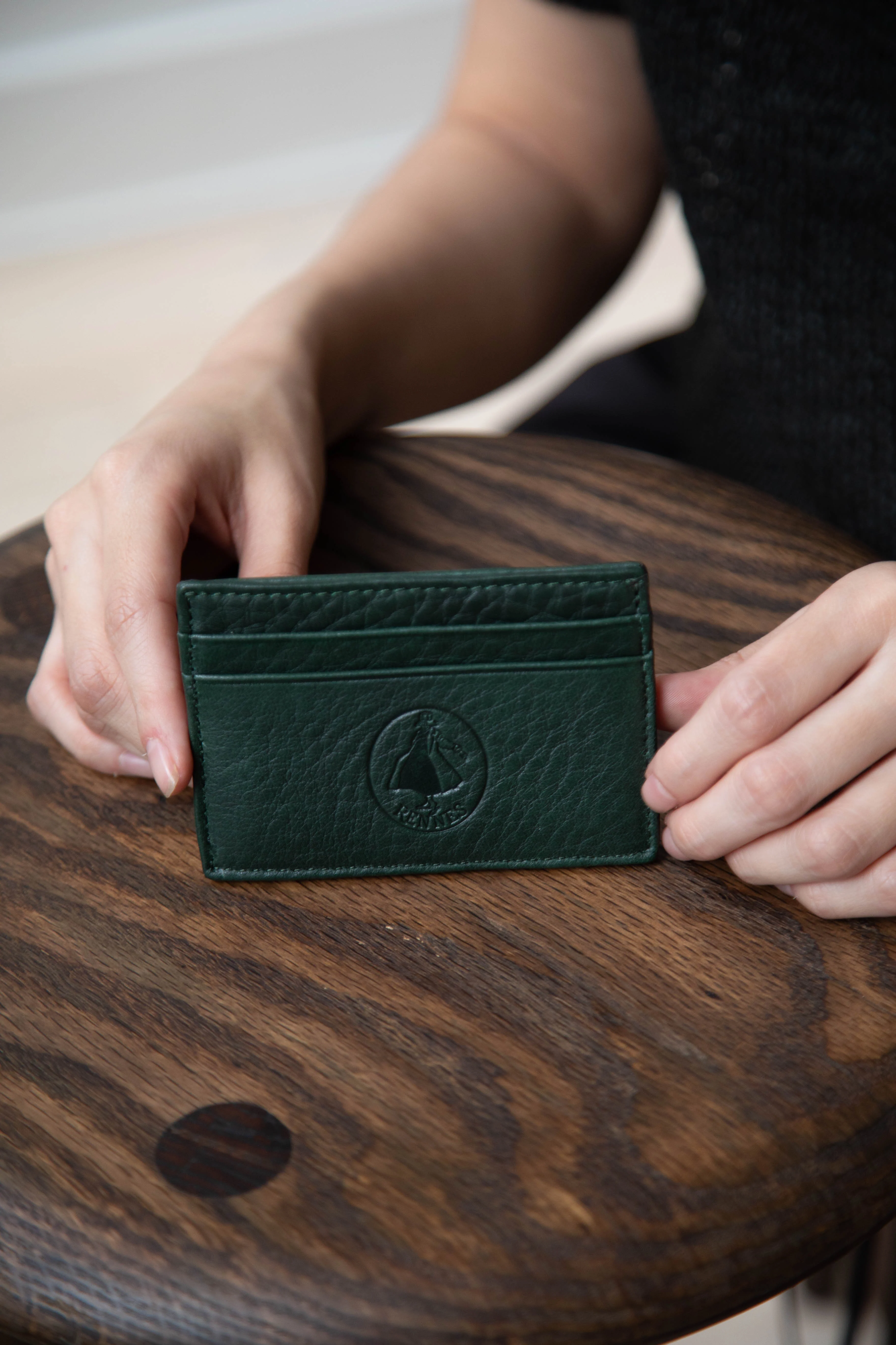 rennes Card Case in Spruce Leather - Image 5