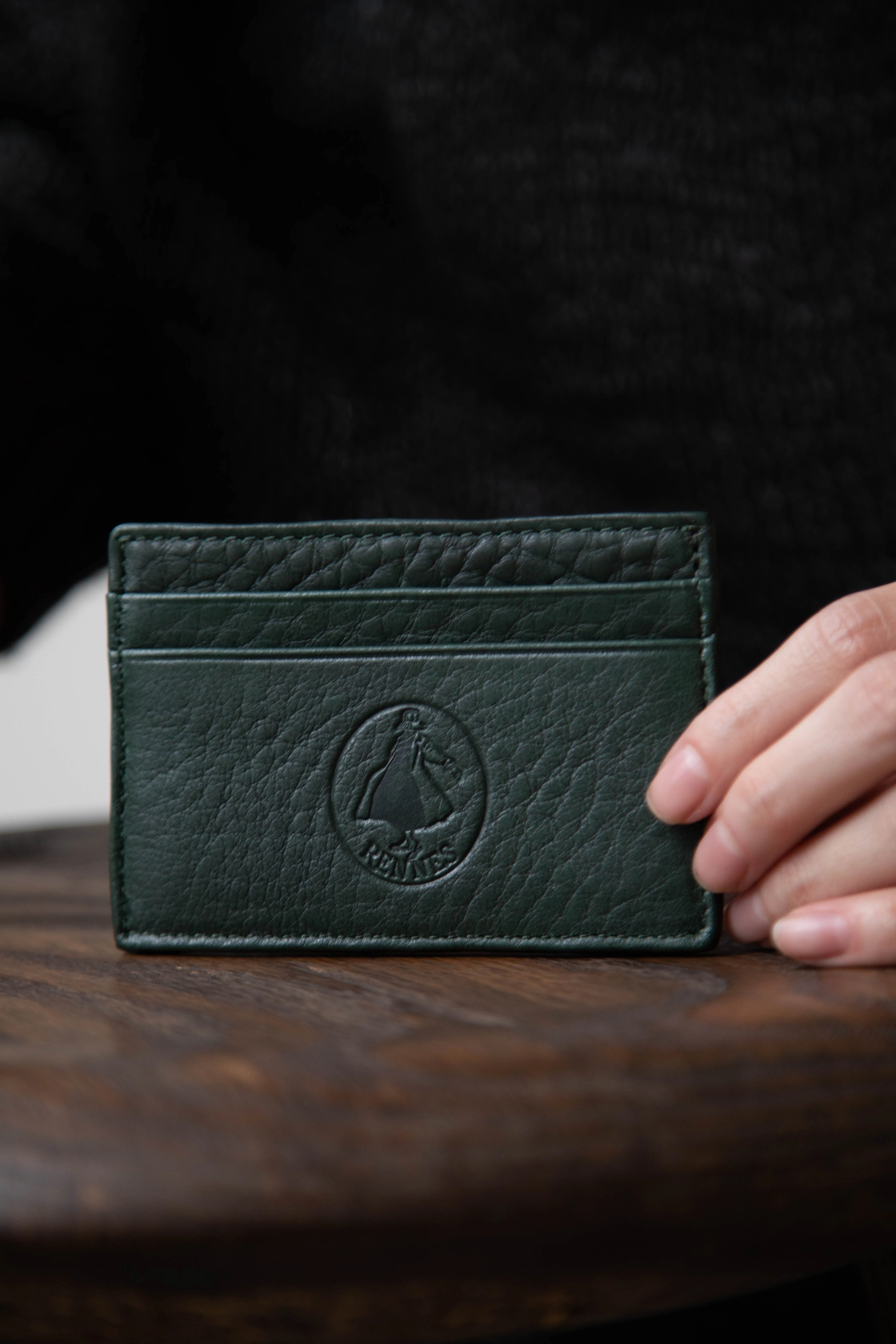 rennes Card Case in Spruce Leather - Image 9