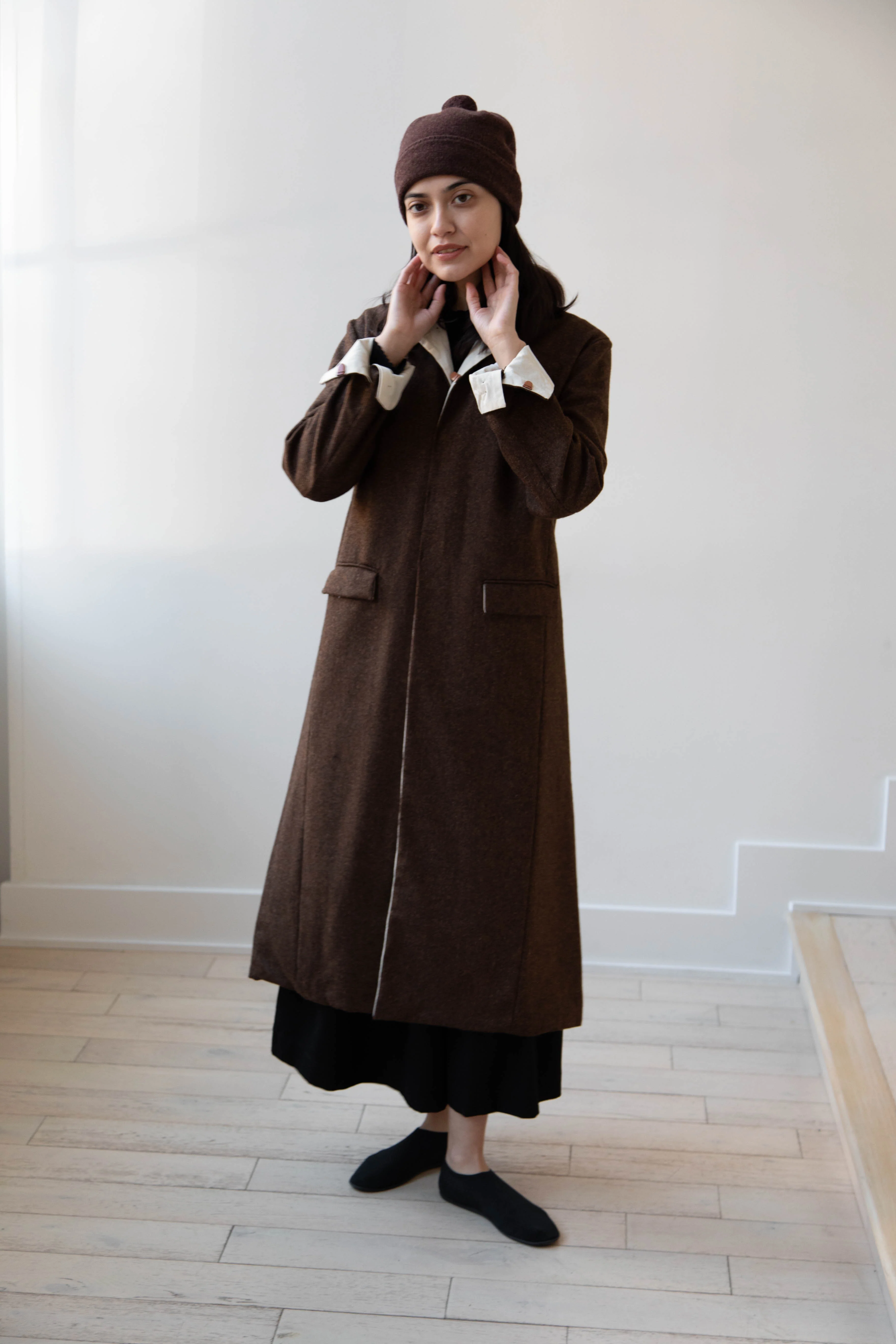 Risa Nakamura | Coat F in Chetsnut Brown - Image 41