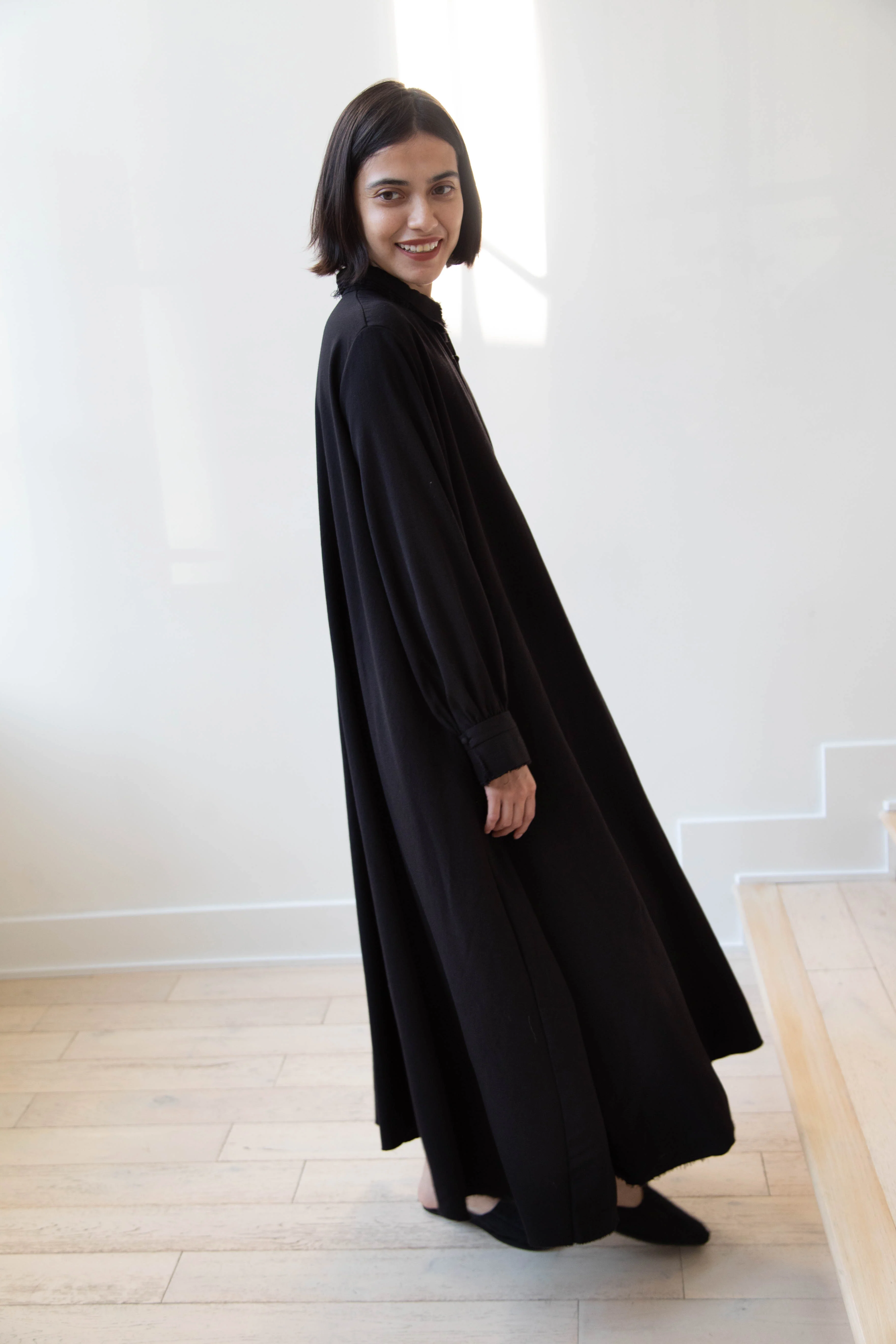 Risa Nakamura | Dress "C" in Washed Wool Gaberdine - Image 30