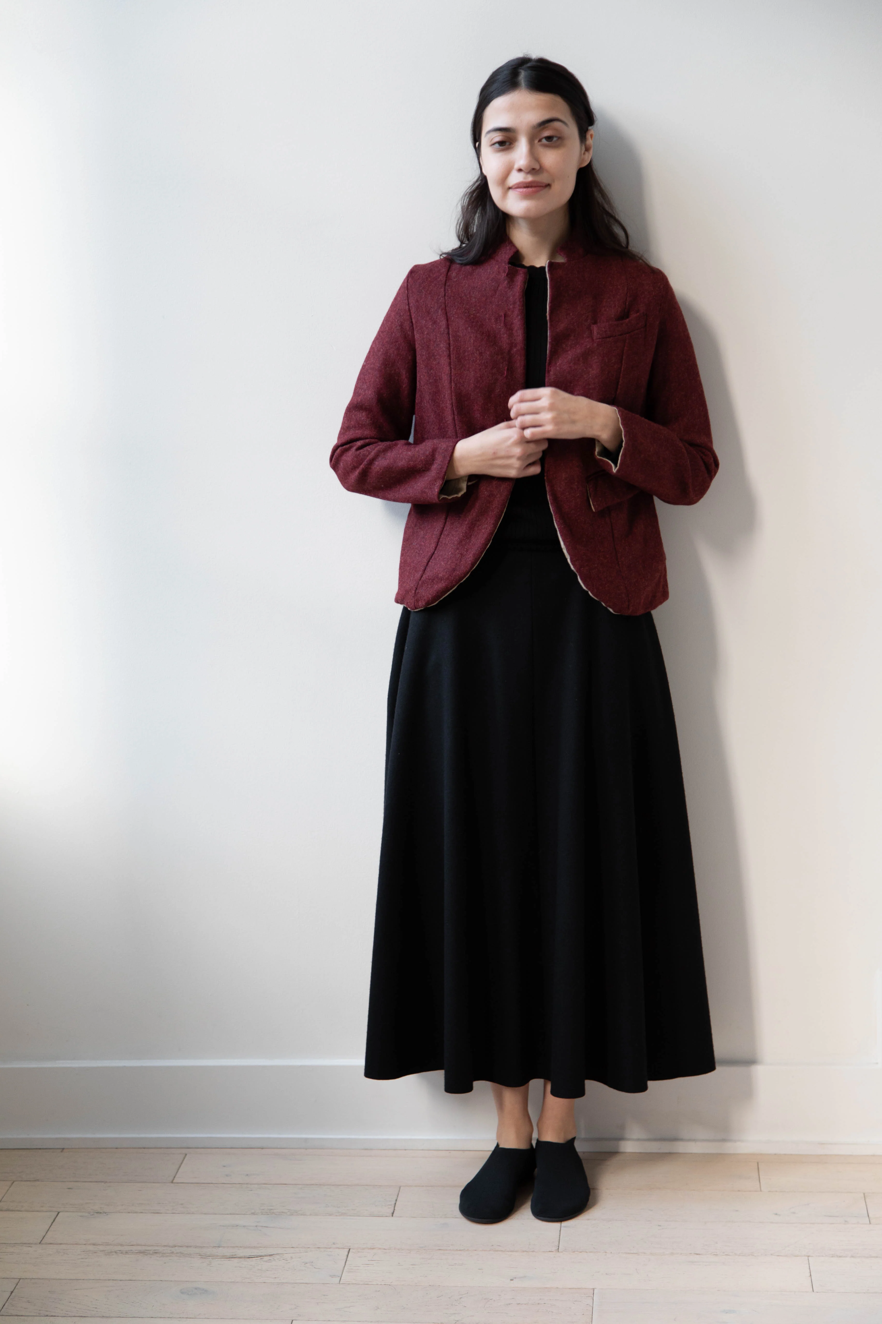 Risa Nakamura | Jacket V in Bordeaux - Image 11