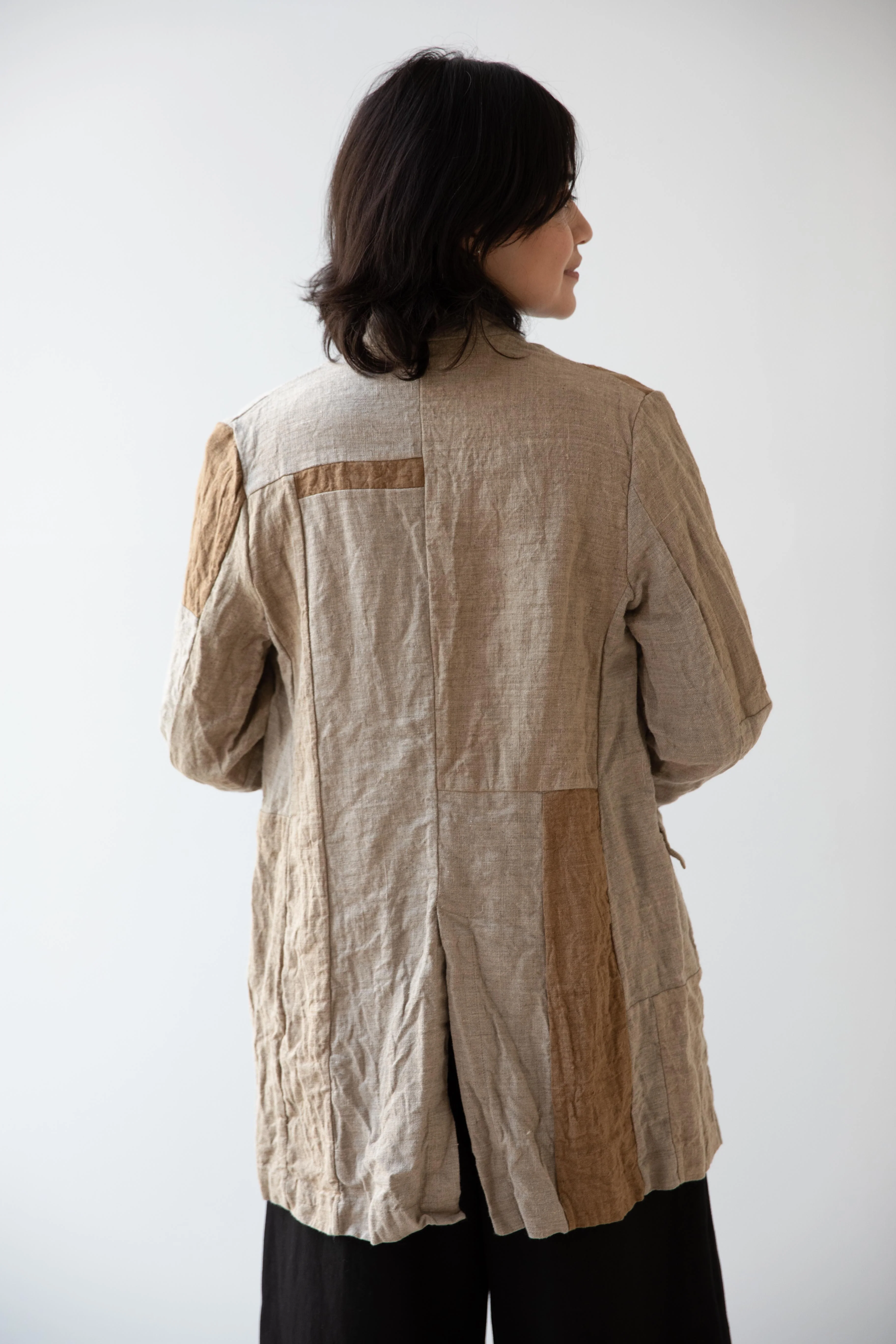 Risa Nakamura | Patchwork Jacket in Natural - Image 2