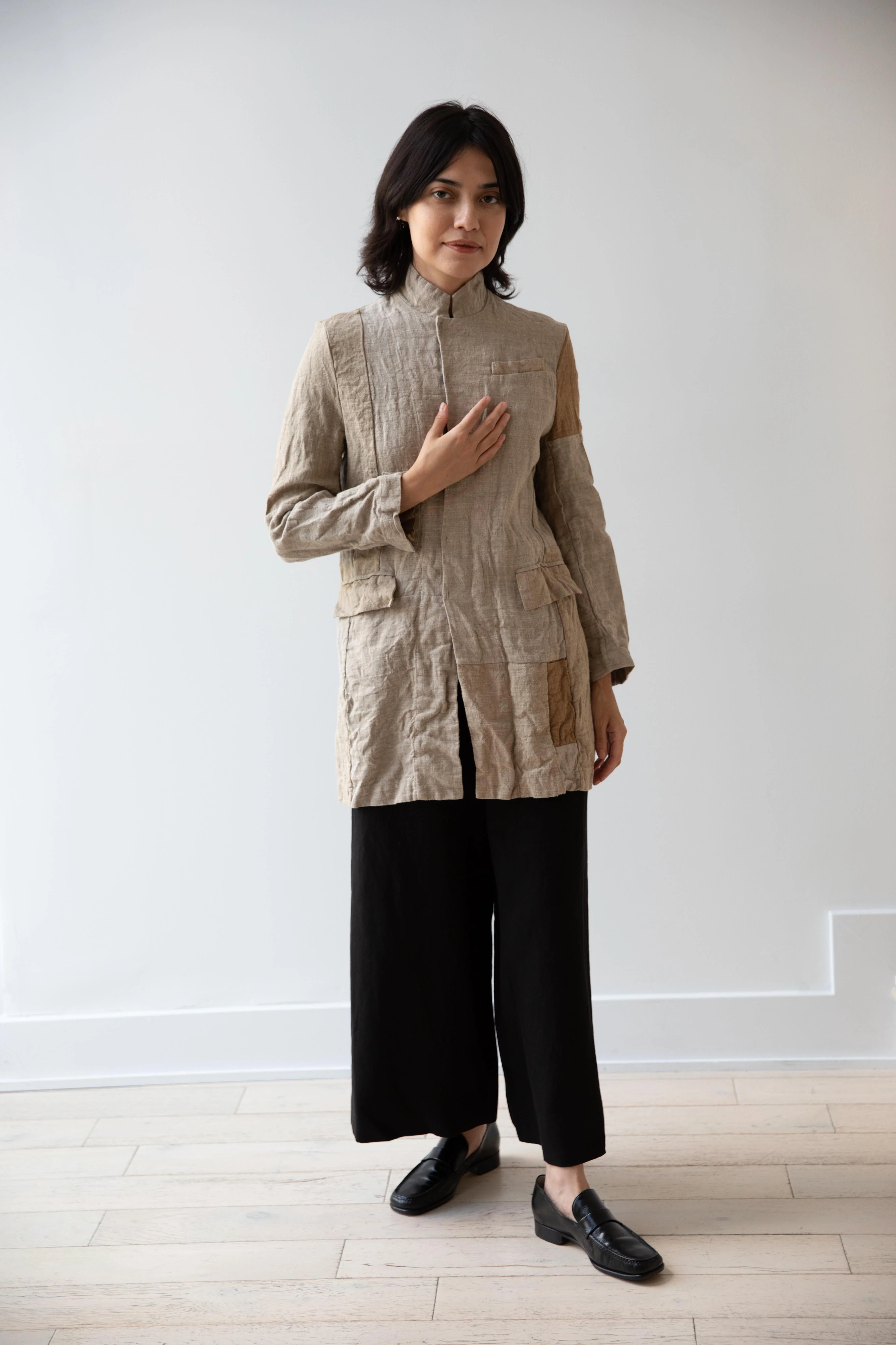Risa Nakamura | Patchwork Jacket in Natural - Image 24