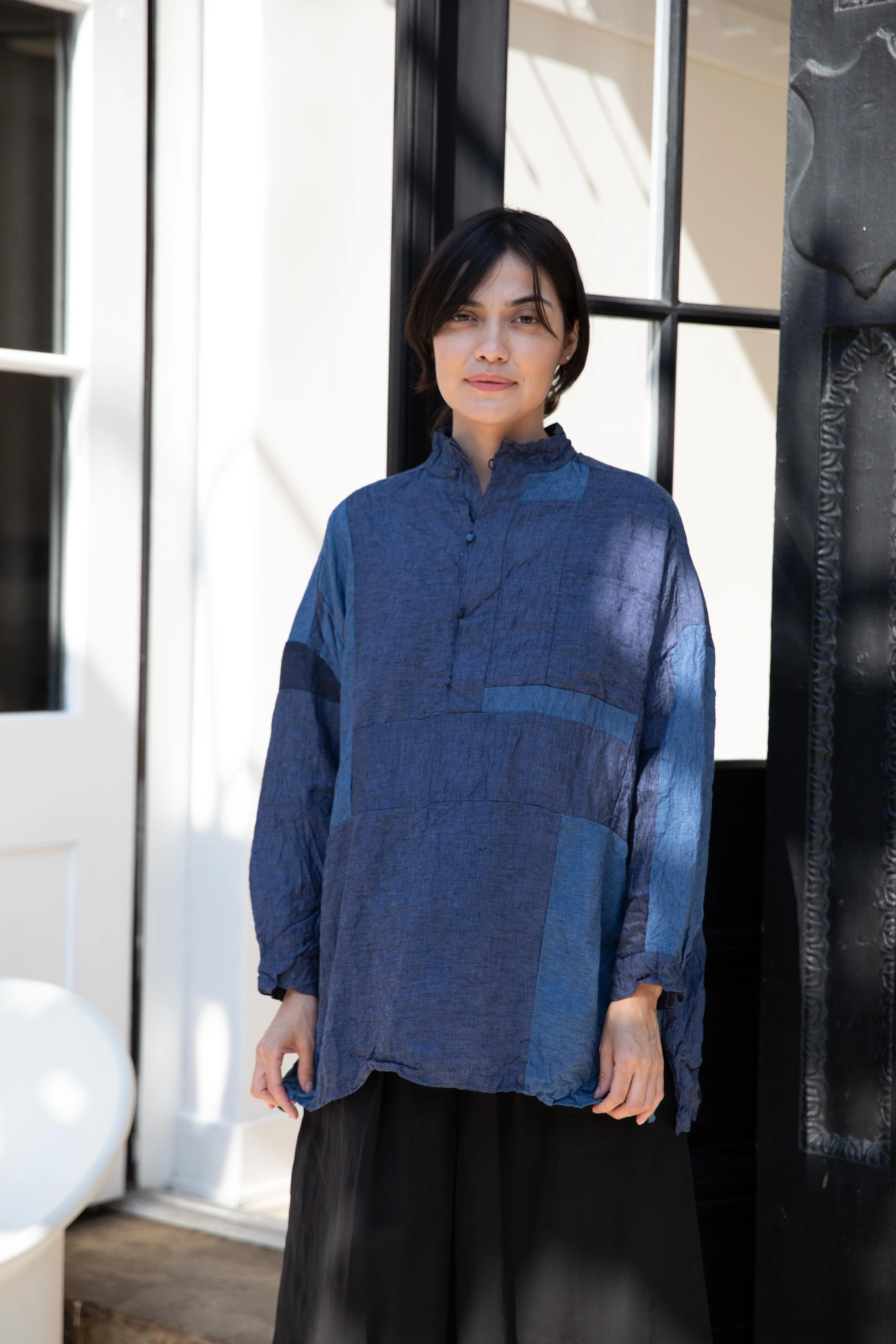 Risa Nakamura | Patchwork Shirt Rindou Gentiana - Image 17