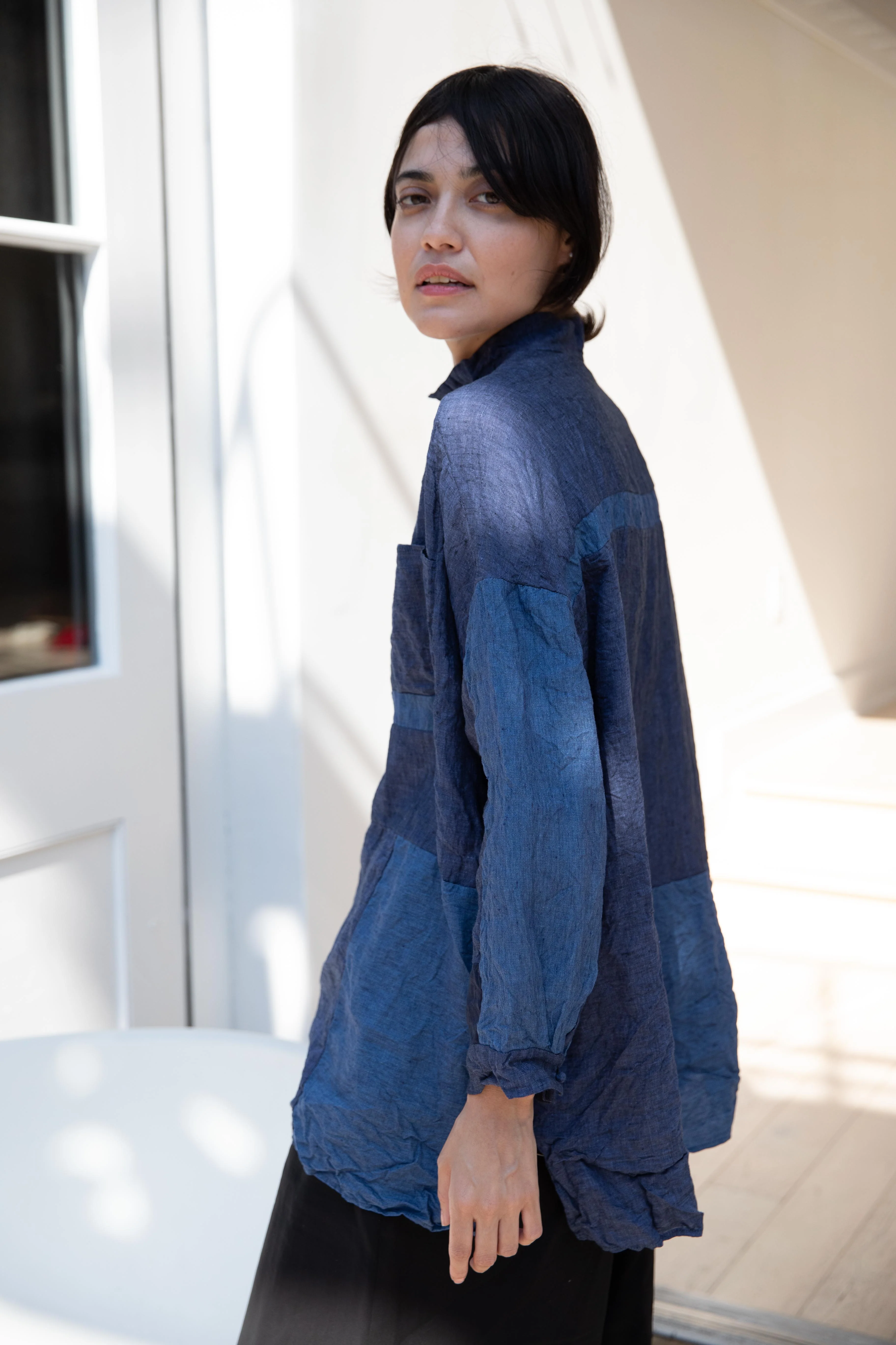 Risa Nakamura | Patchwork Shirt Rindou Gentiana - Image 25
