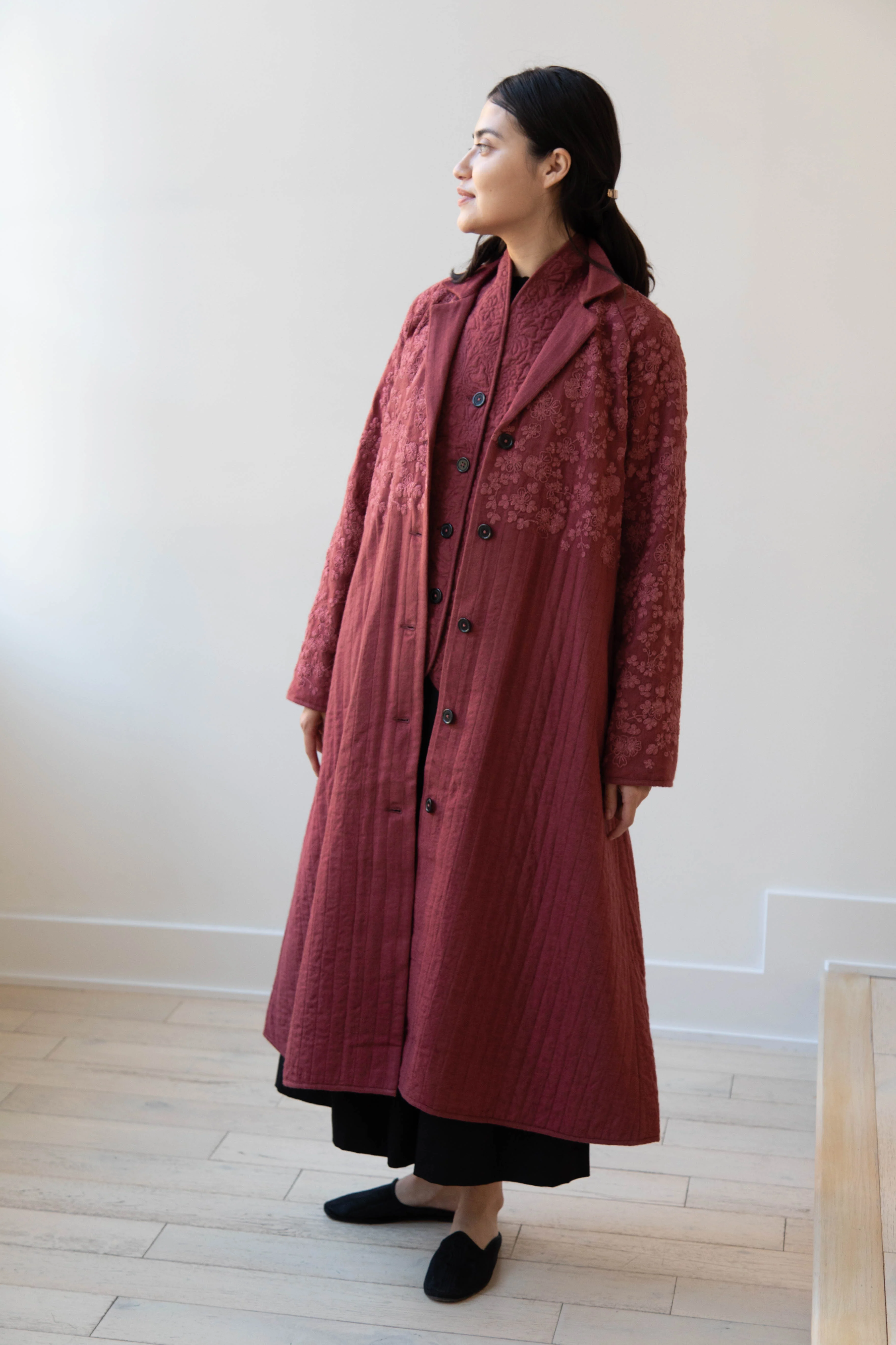 Rubia & Neel | Rita Coat in Dark Brick - Image 16