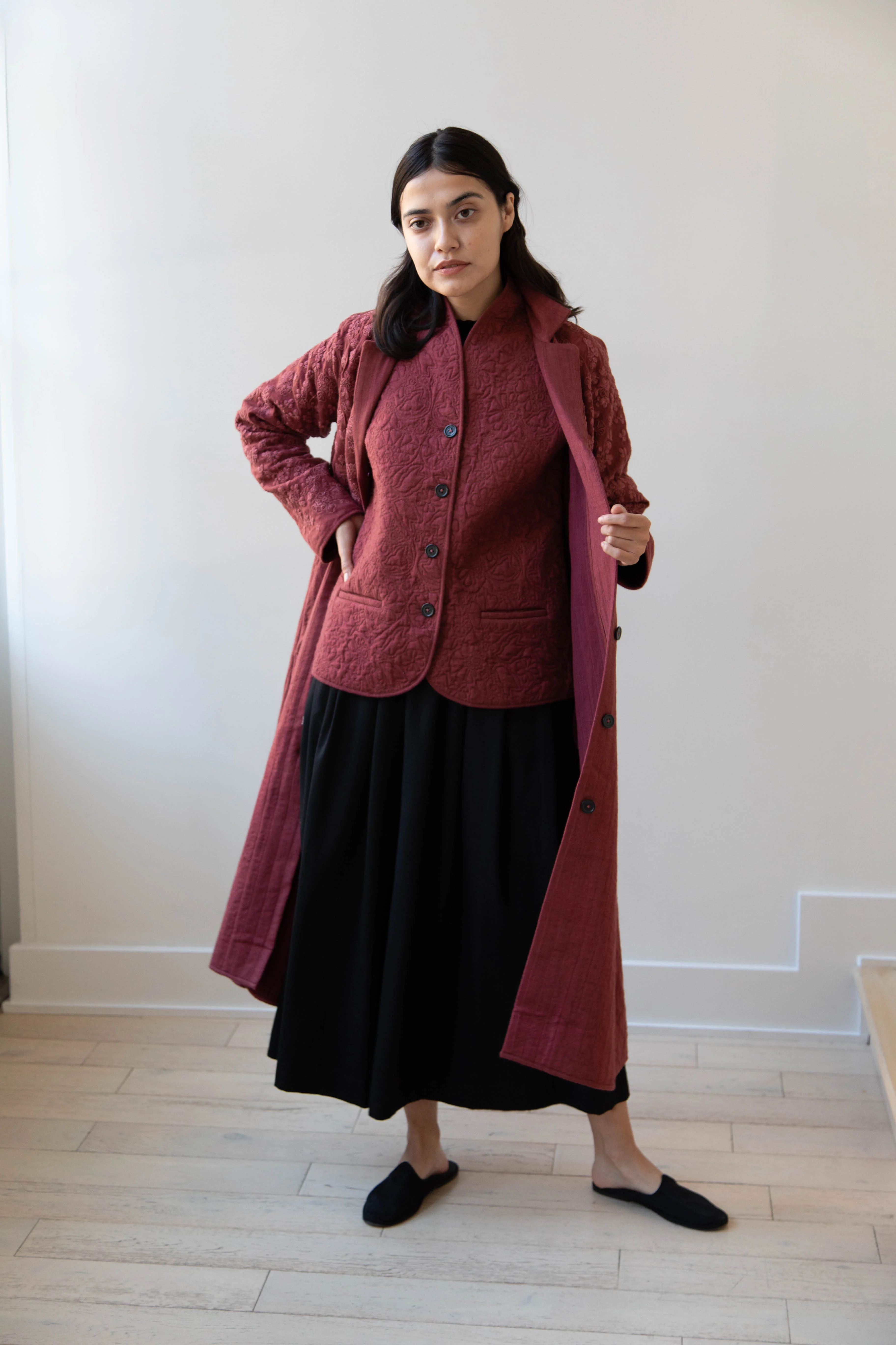 Rubia & Neel | Rita Coat in Dark Brick - Image 27