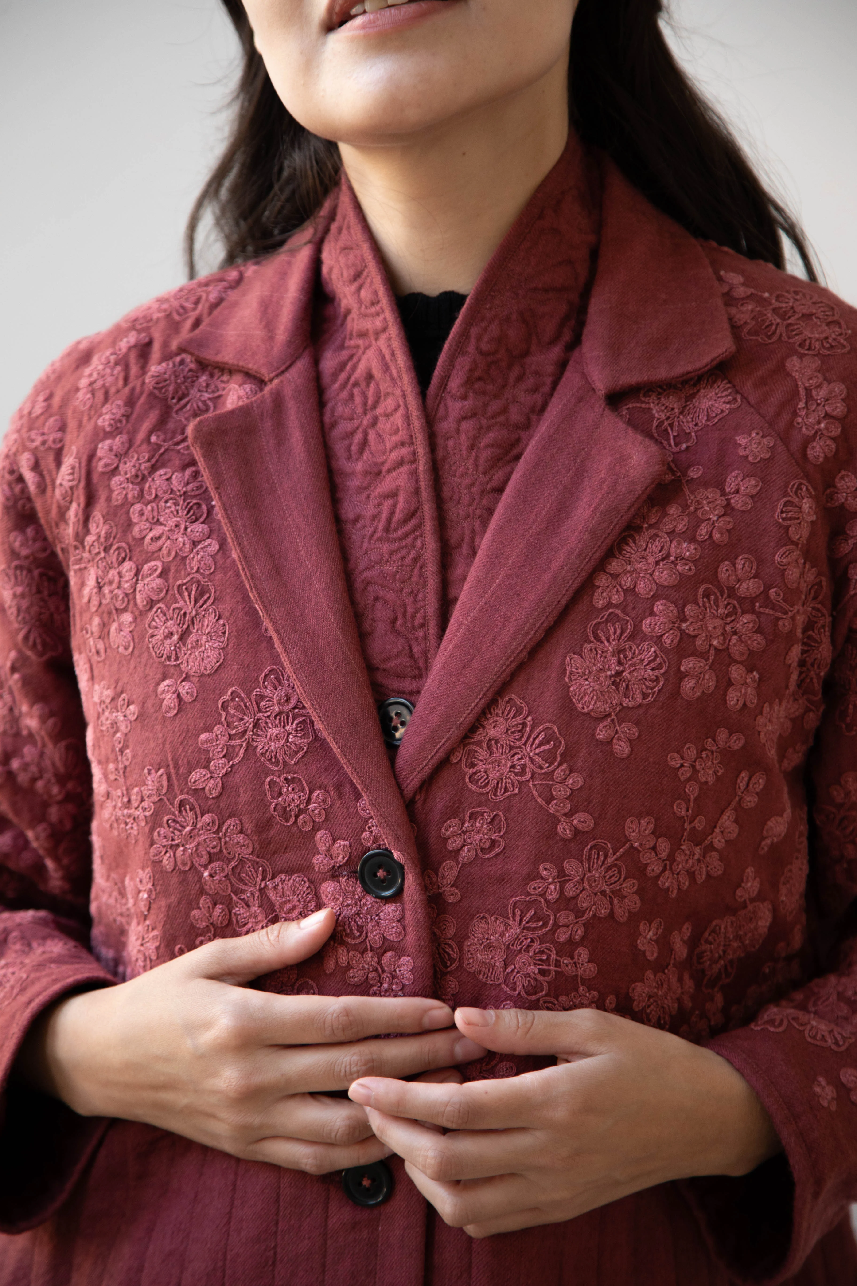 Rubia & Neel | Rita Coat in Dark Brick - Image 31