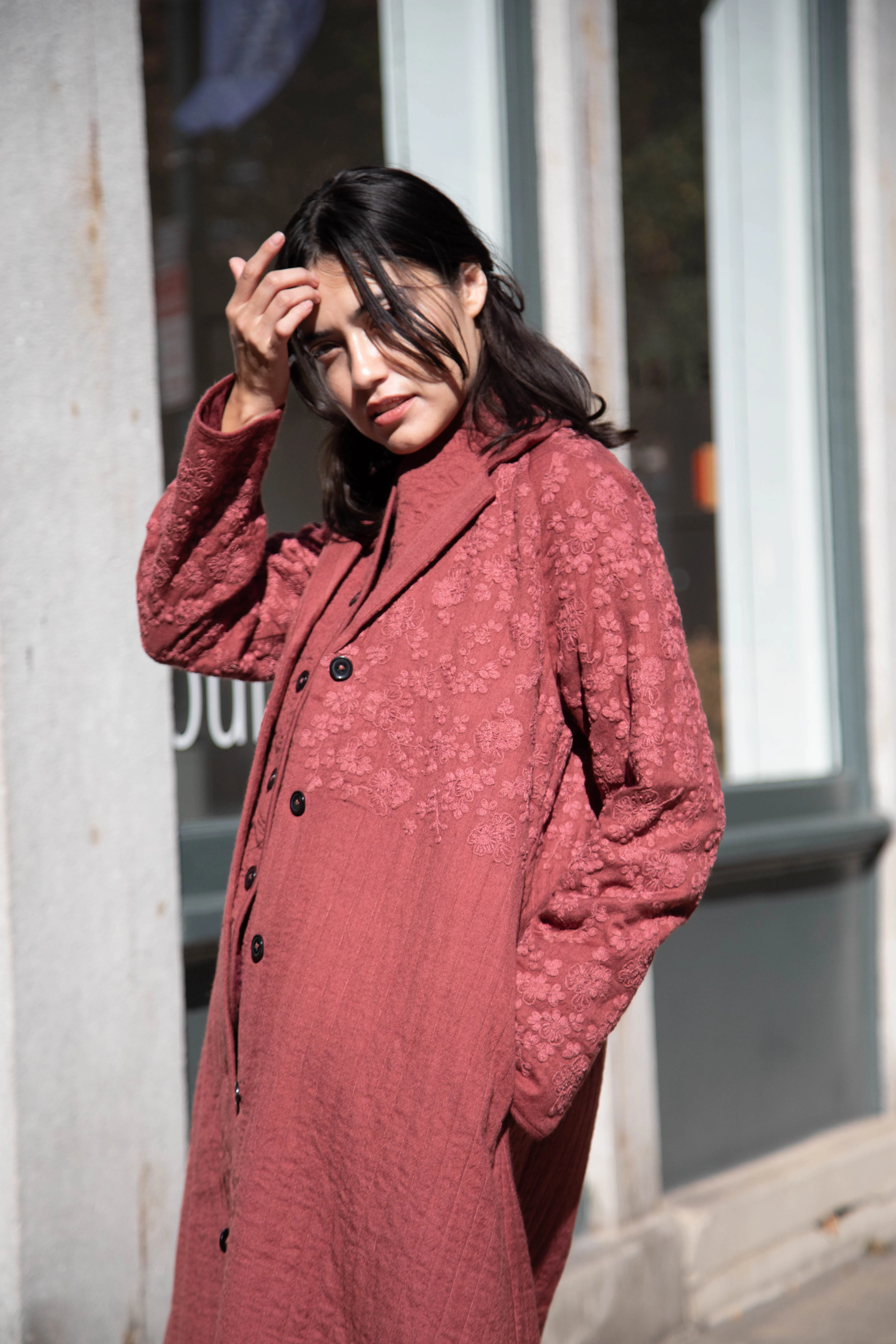 Rubia & Neel | Rita Coat in Dark Brick - Image 47