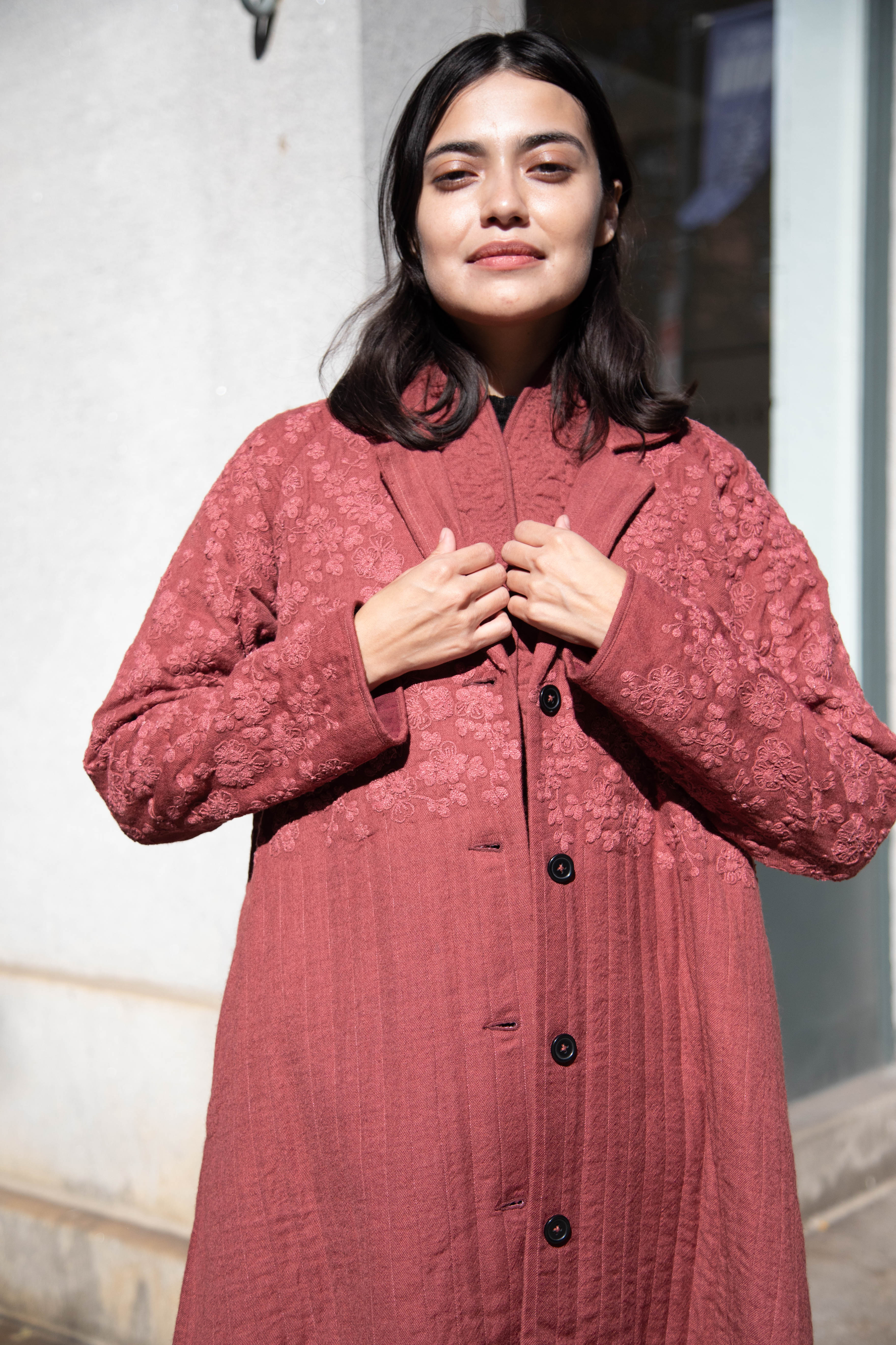 Rubia & Neel | Rita Coat in Dark Brick - Image 48