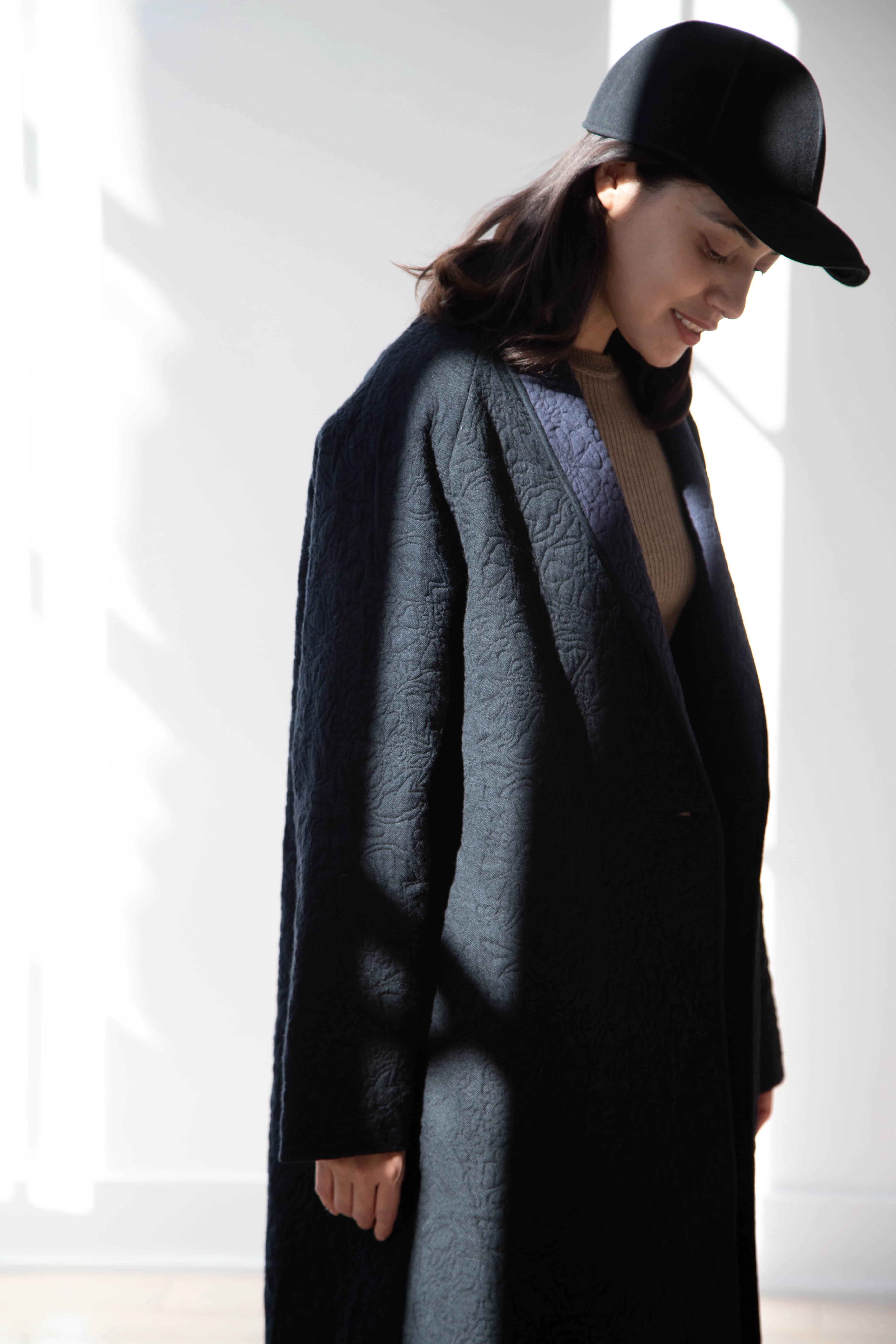 Rubia & Neel | Sofia Coat in Black & Indigo - Image 10