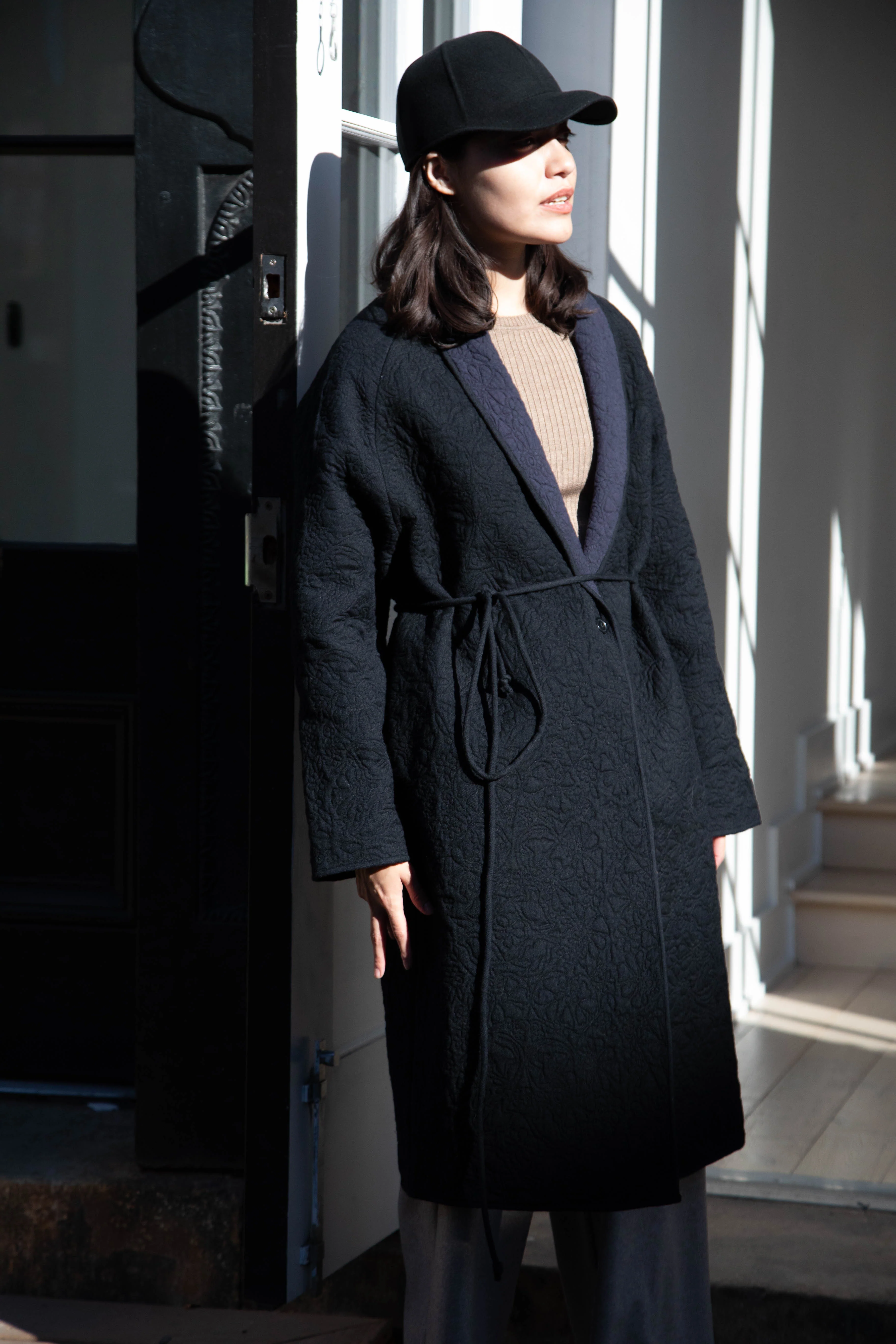Rubia & Neel | Sofia Coat in Black & Indigo - Image 12