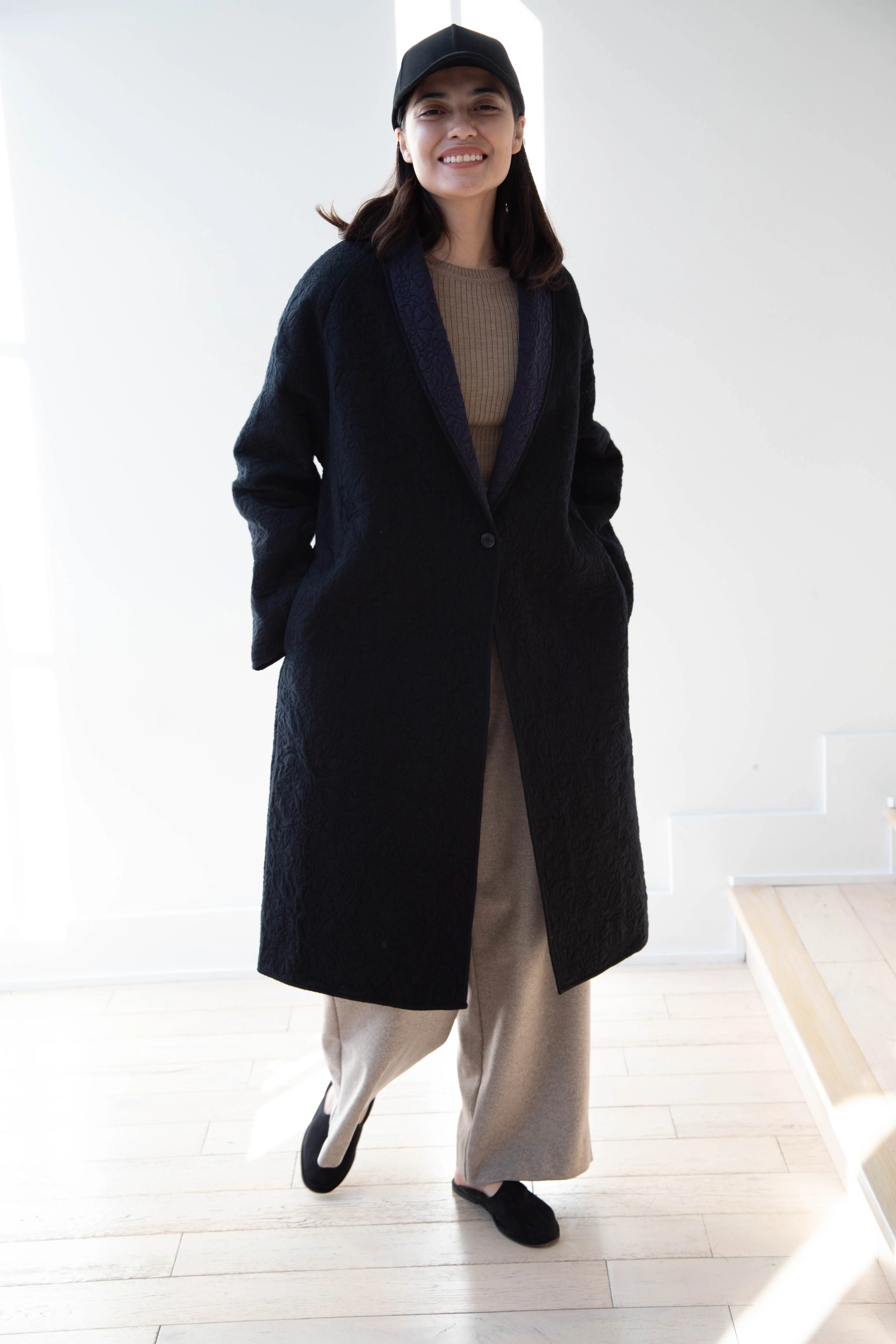 Rubia & Neel | Sofia Coat in Black & Indigo - Image 33