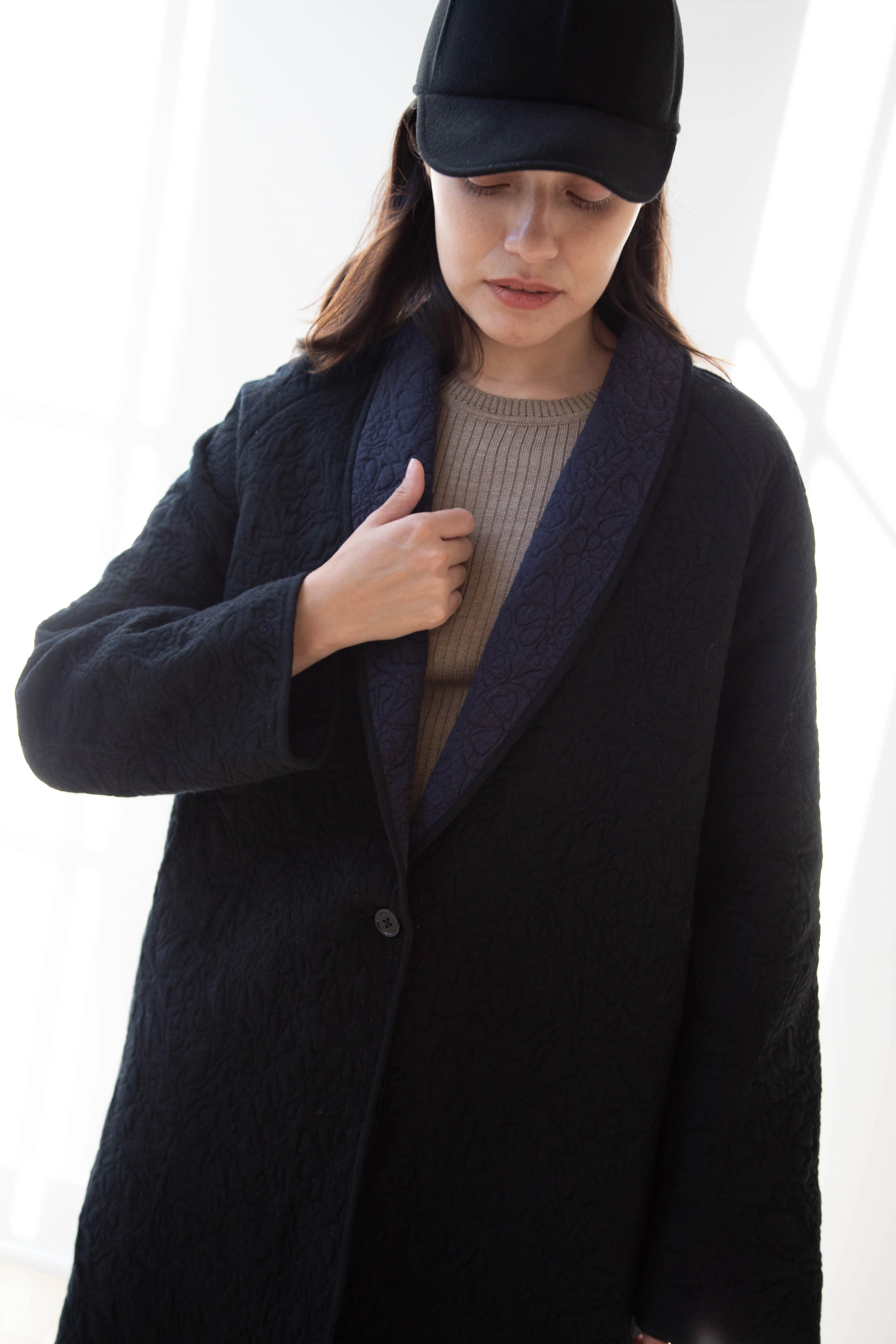 Rubia & Neel | Sofia Coat in Black & Indigo - Image 36