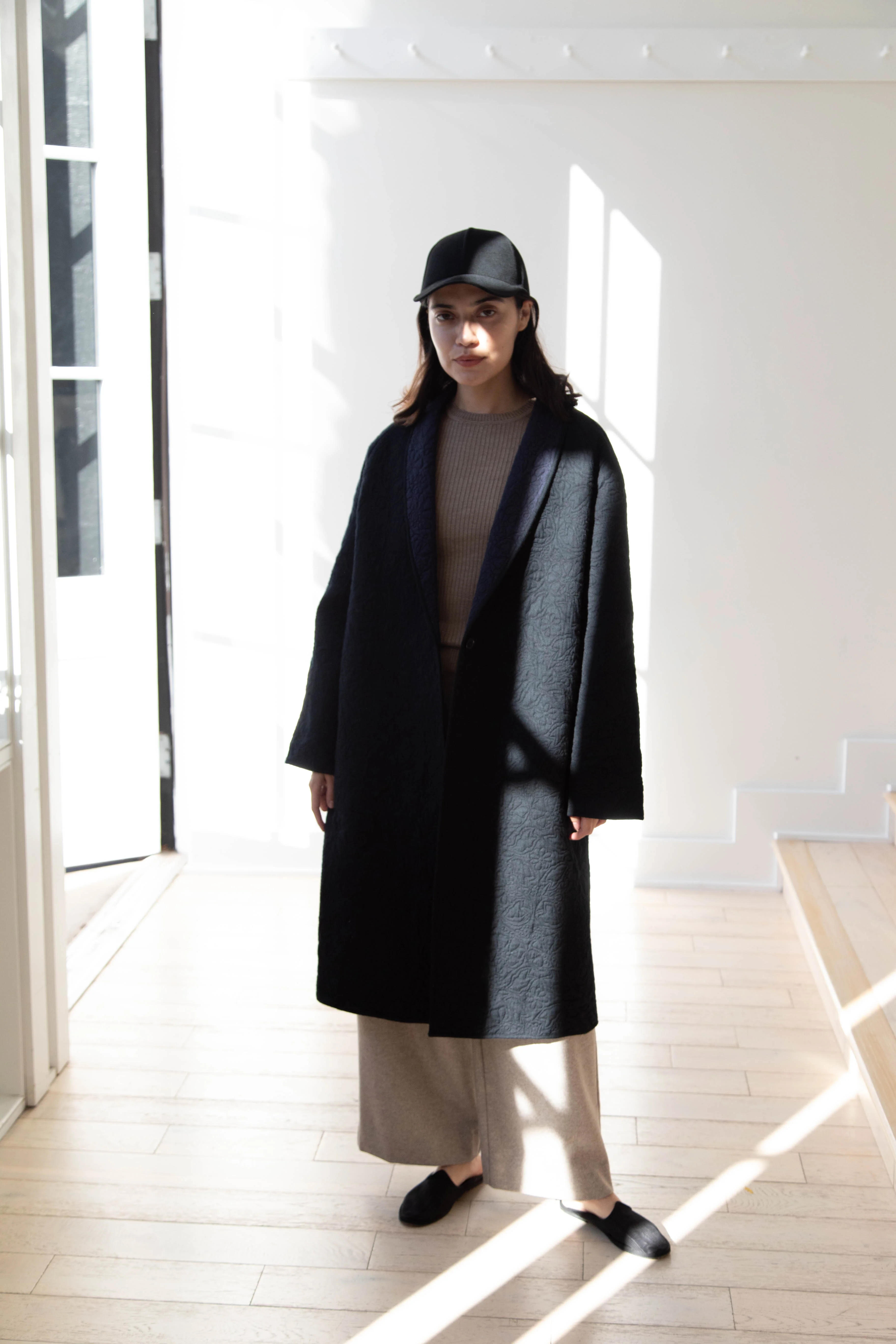 Rubia & Neel | Sofia Coat in Black & Indigo - Image 4