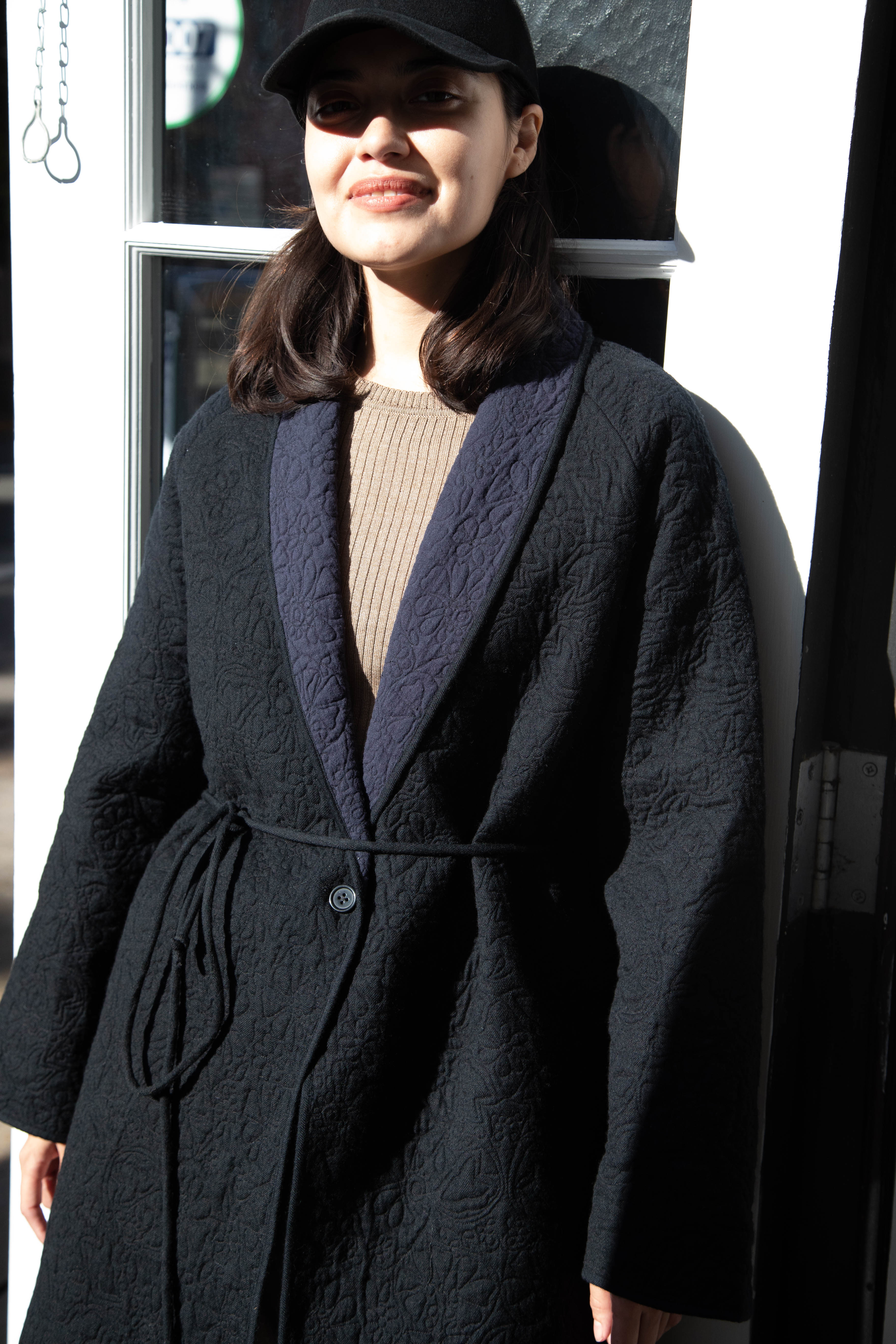 Rubia & Neel | Sofia Coat in Black & Indigo - Image 41