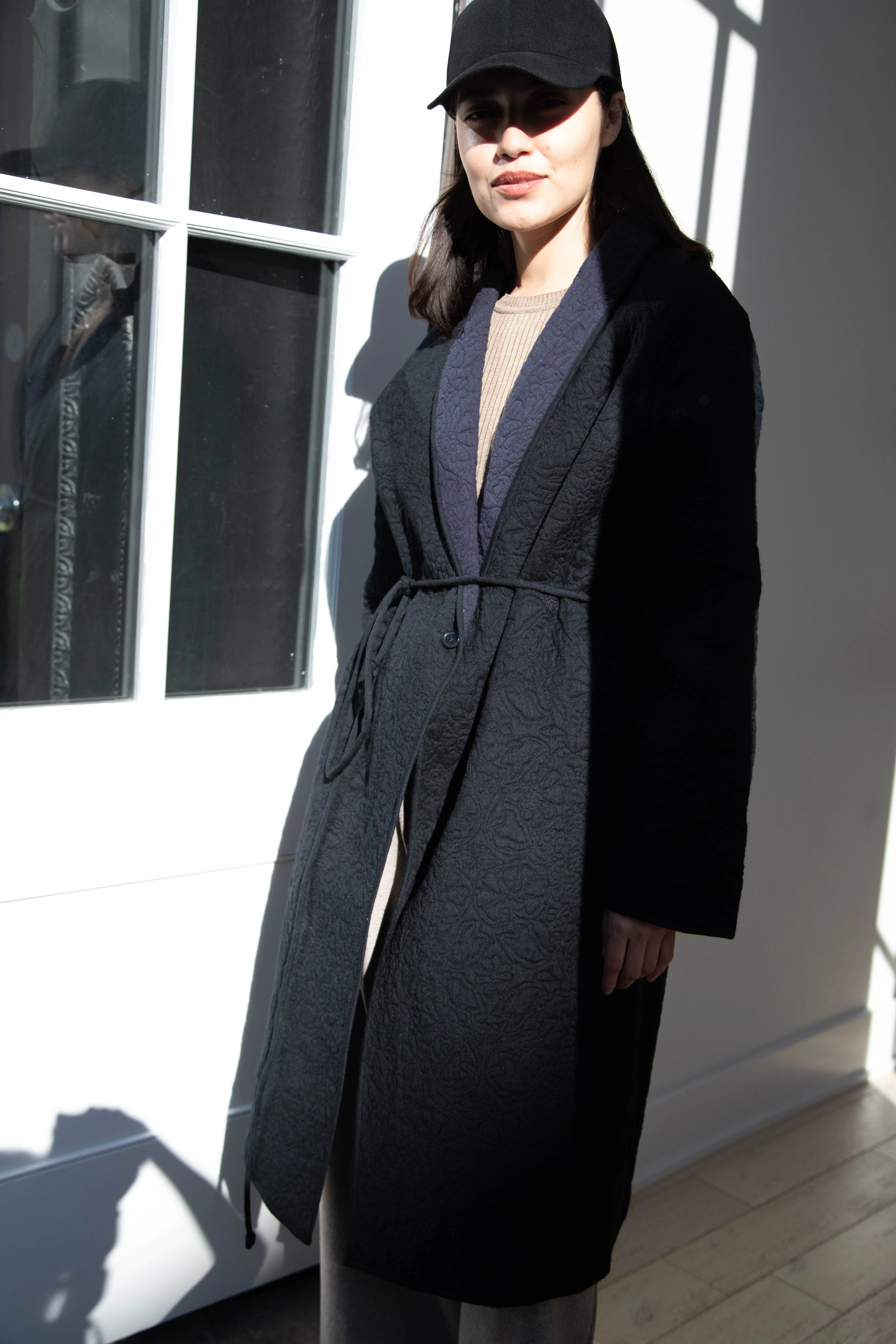 Rubia & Neel | Sofia Coat in Black & Indigo - Image 48