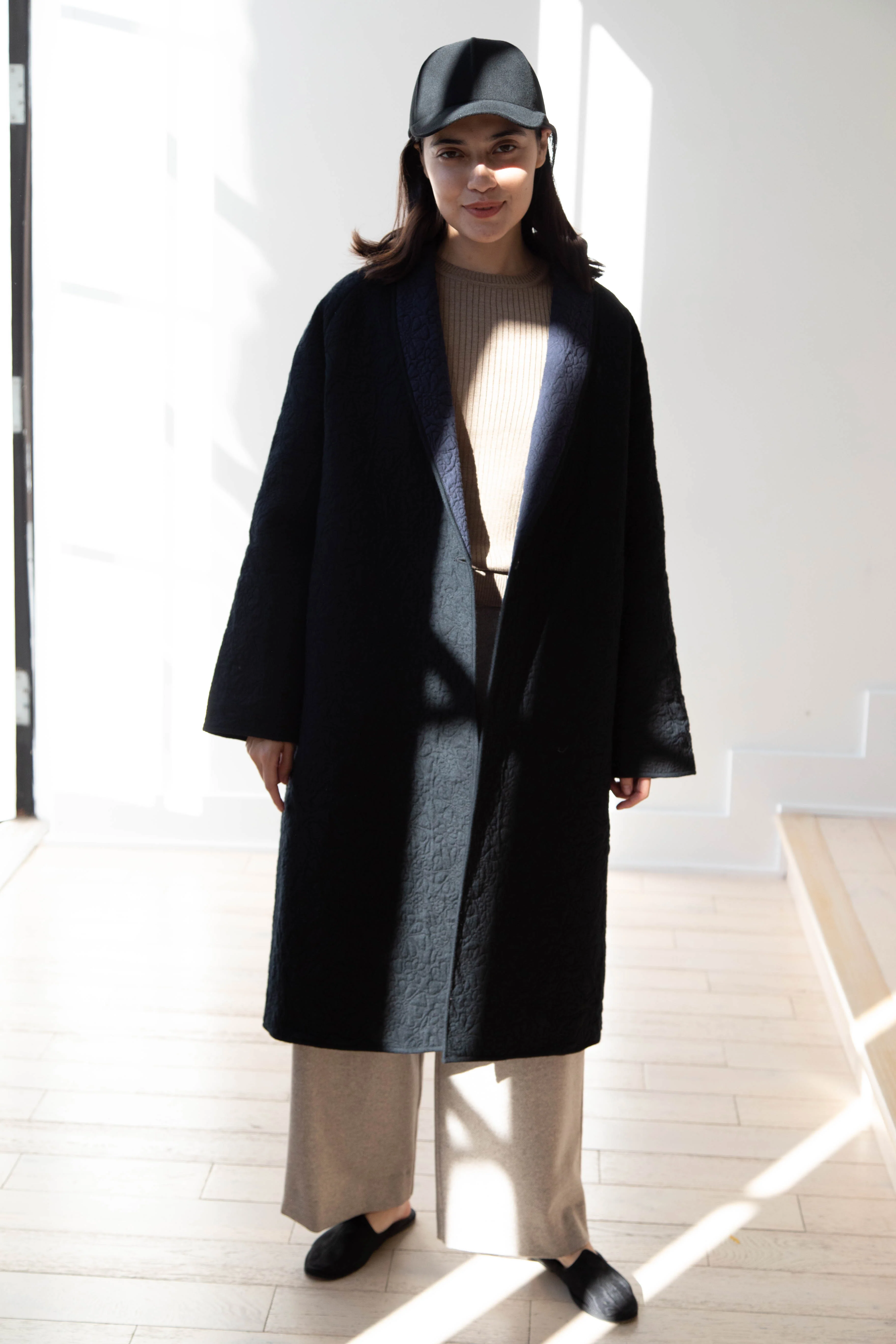 Rubia & Neel | Sofia Coat in Black & Indigo - Image 6