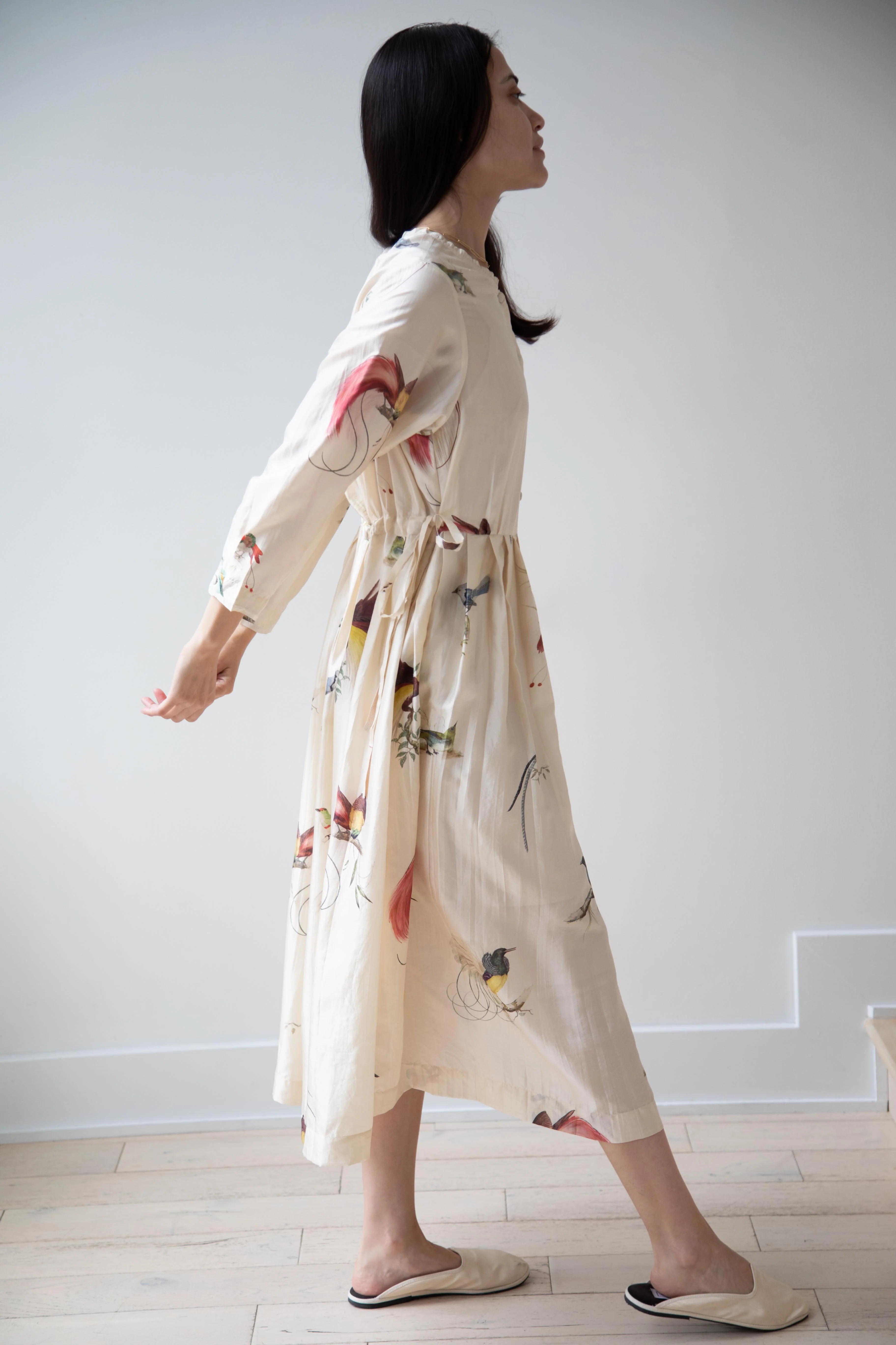 Runaway Bicycle | Bird of Paradise Silk Dress - Image 37