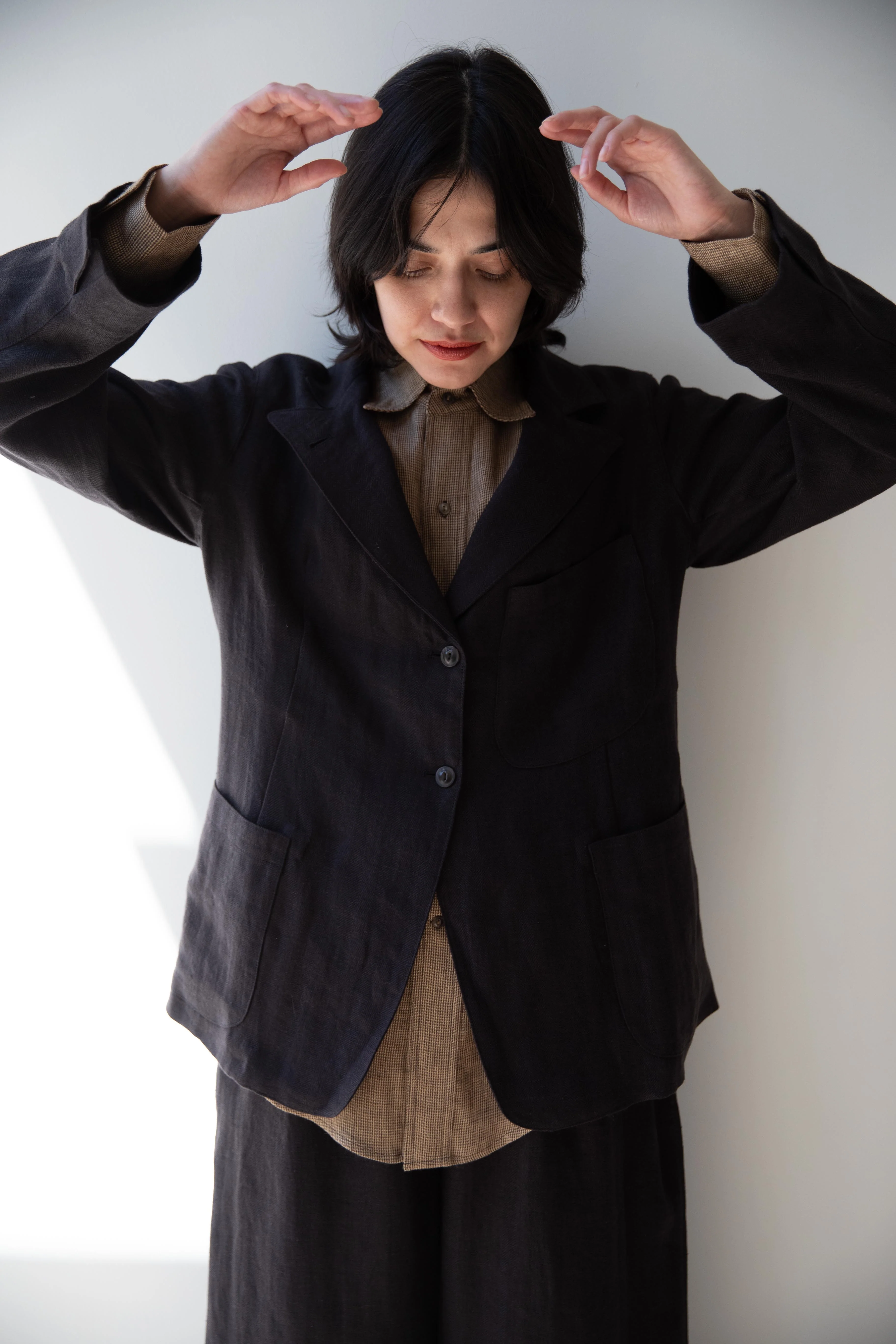 Samuel Snider | Fetherston Jacket in Black Herringbone - Image 25