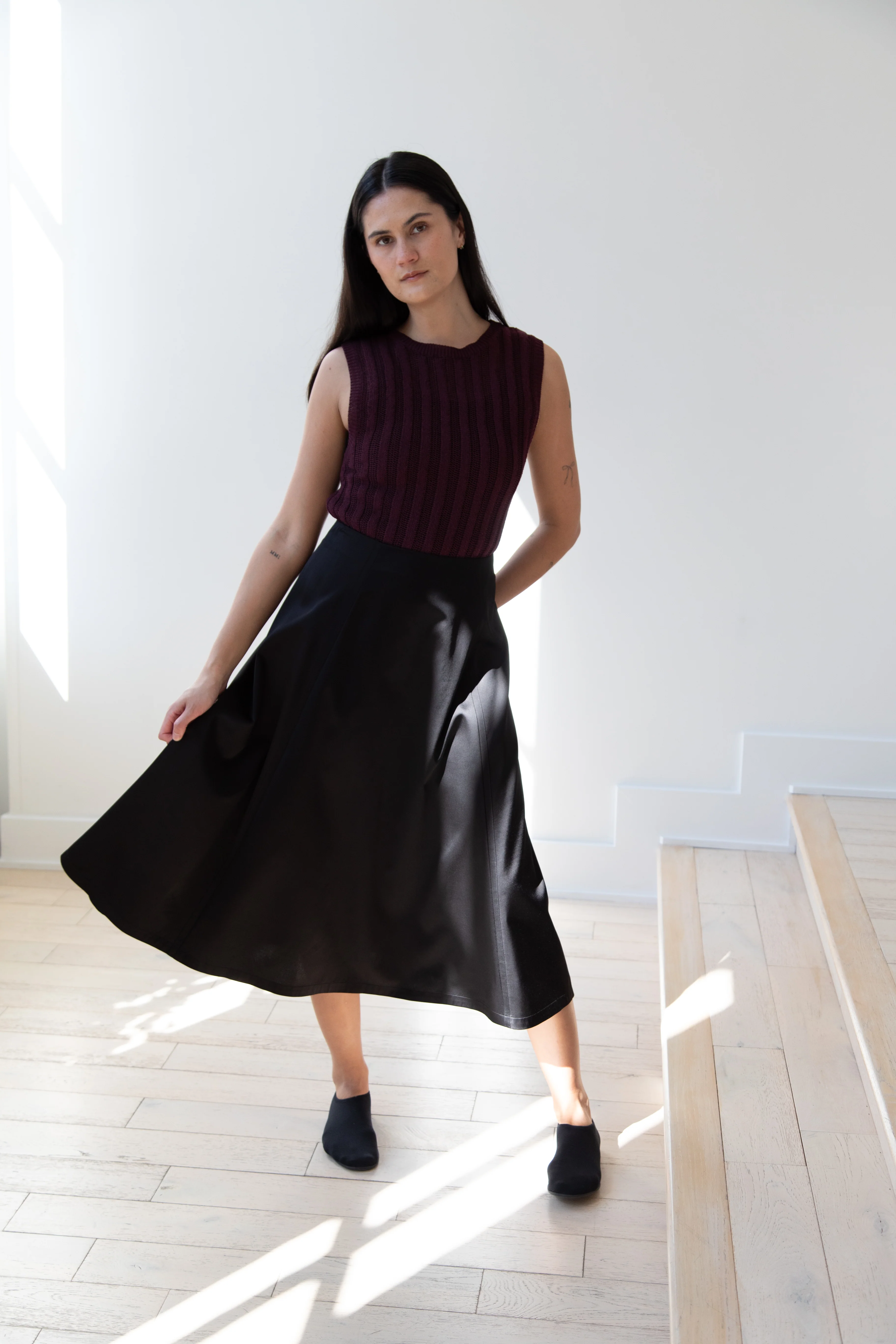 Sara Lanzi | Flared Skirt in Black - Image 8
